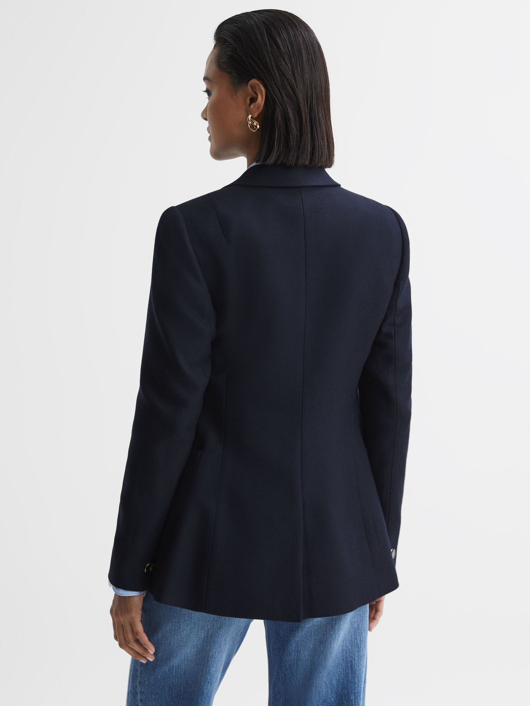 Reiss navy blazer womens hotsell