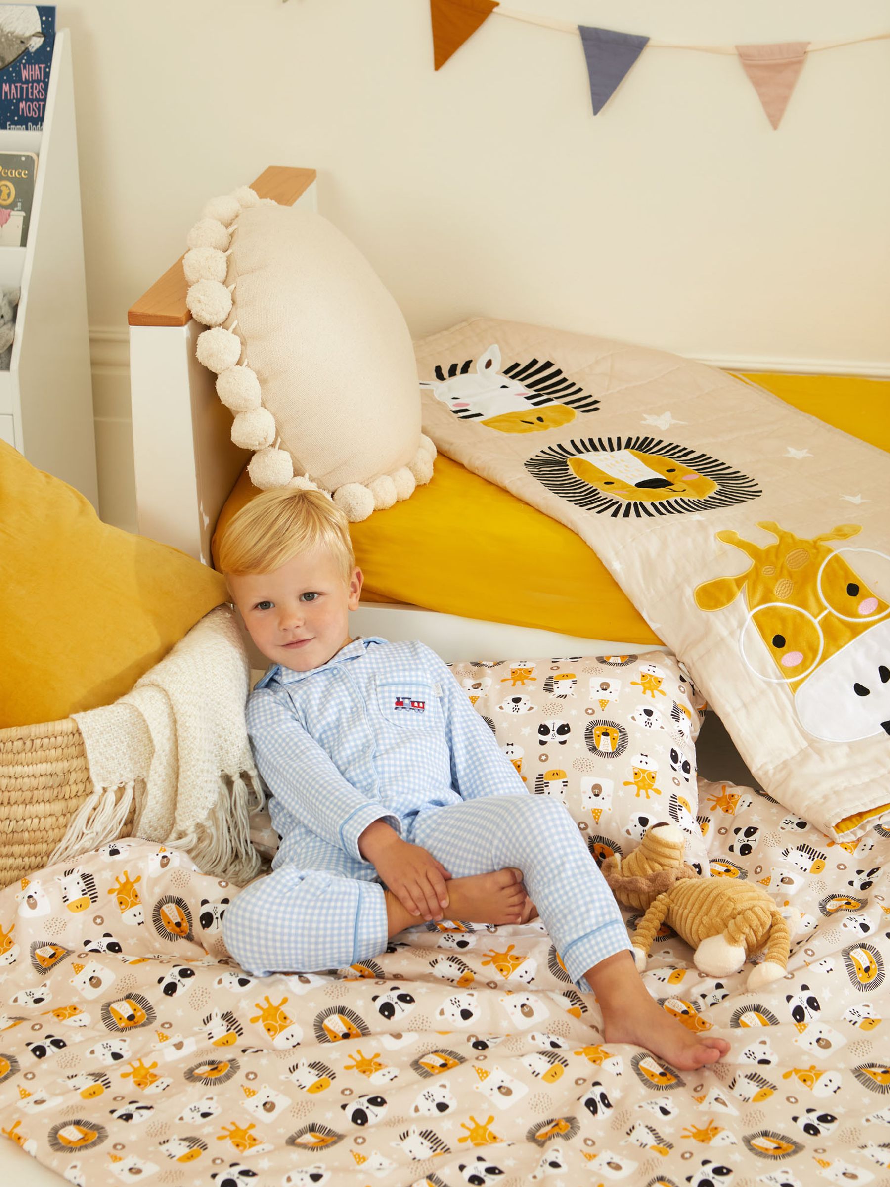 Yellow cot bed hot sale