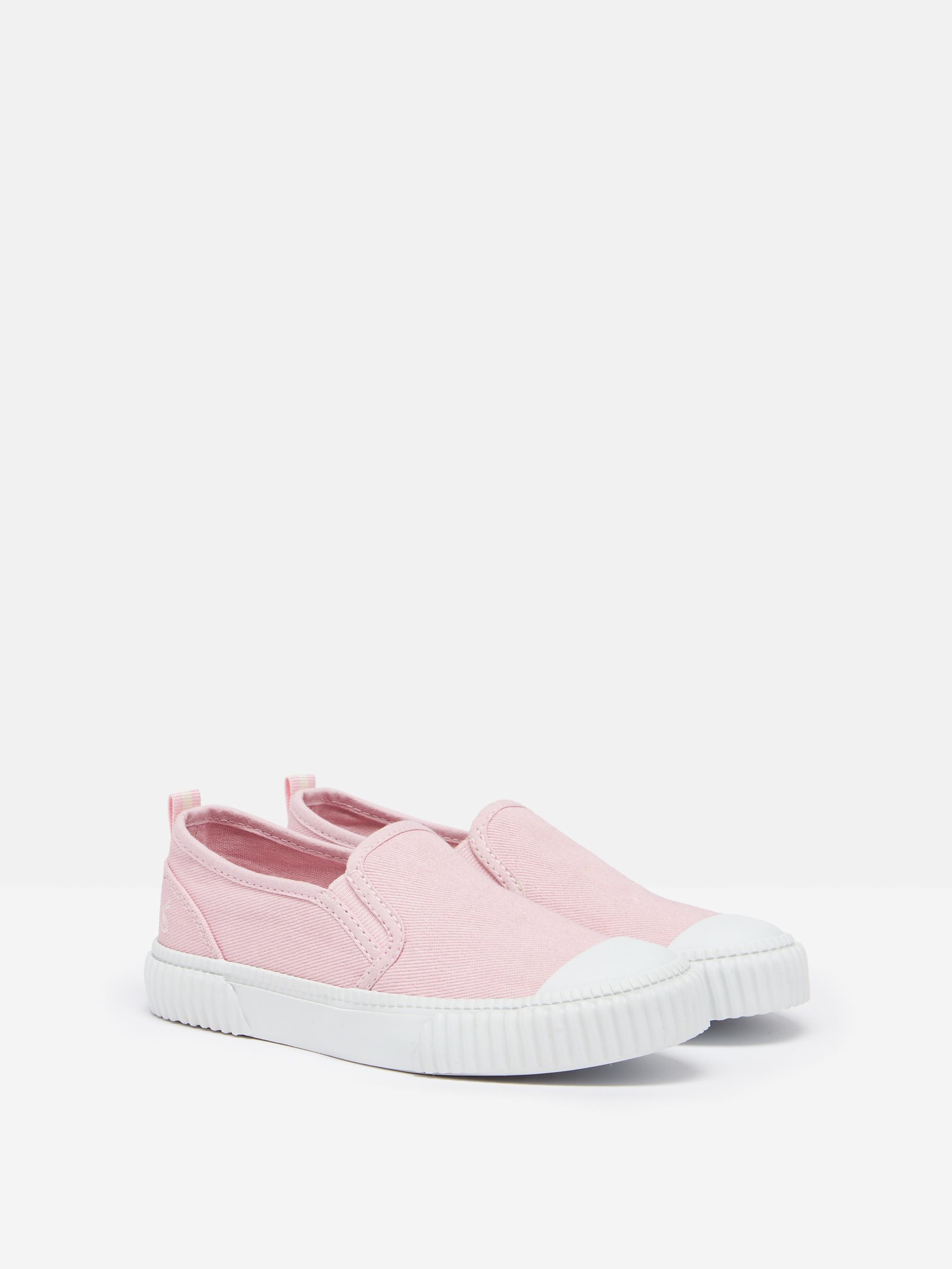 Kids Peasy Pink Slip On Plimsolls
