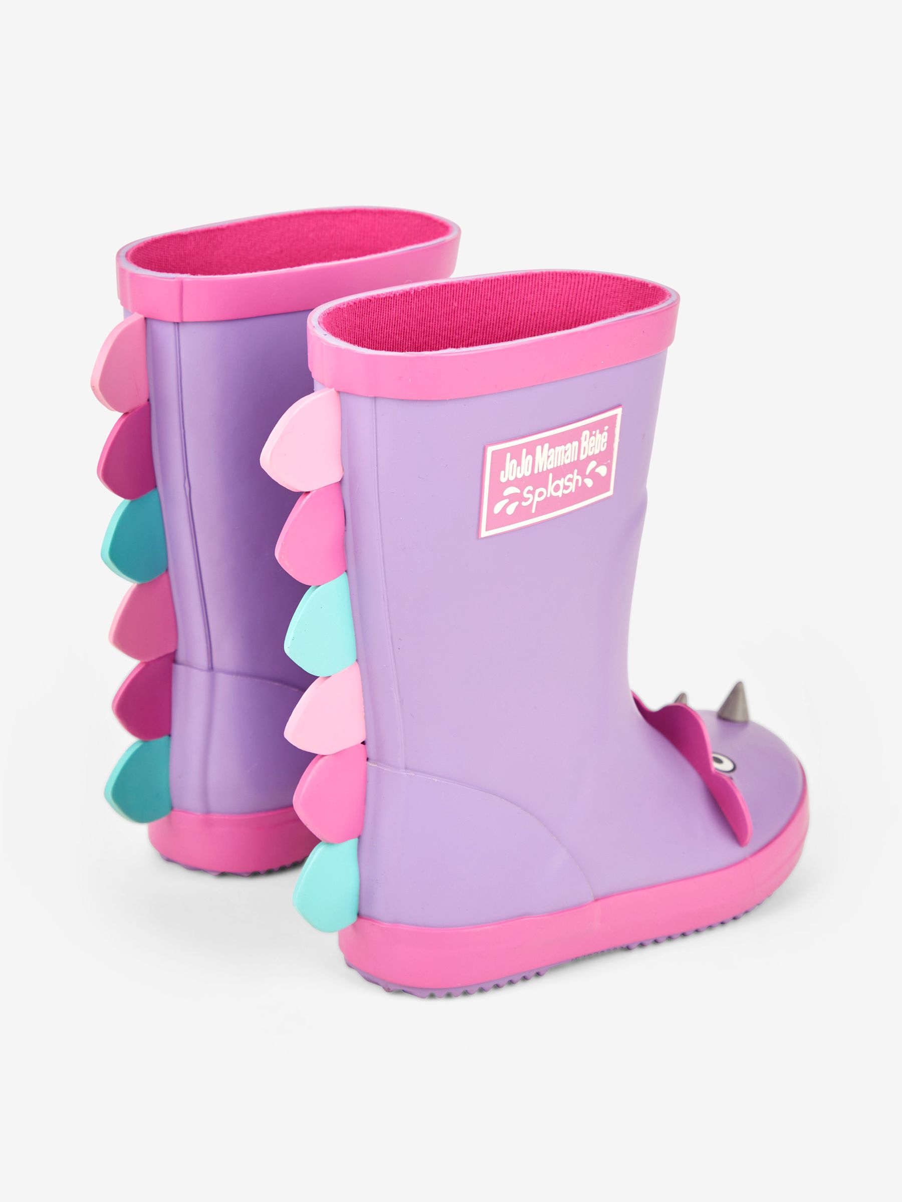 Buy JoJo Maman Bebe Lilac Dinosaur Wellies from the JoJo Maman Bebe UK online shop