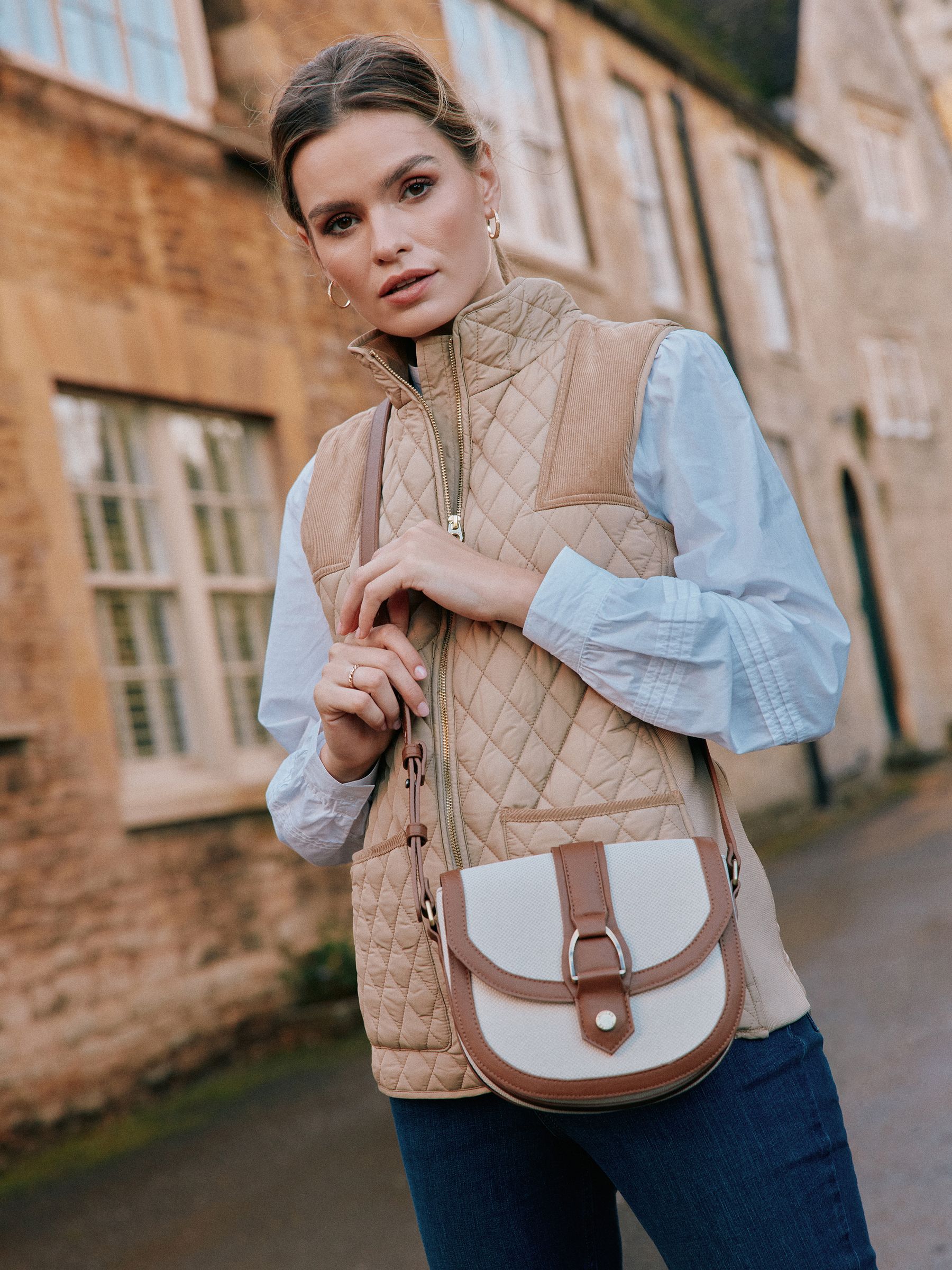 Joules tan cross body bag store