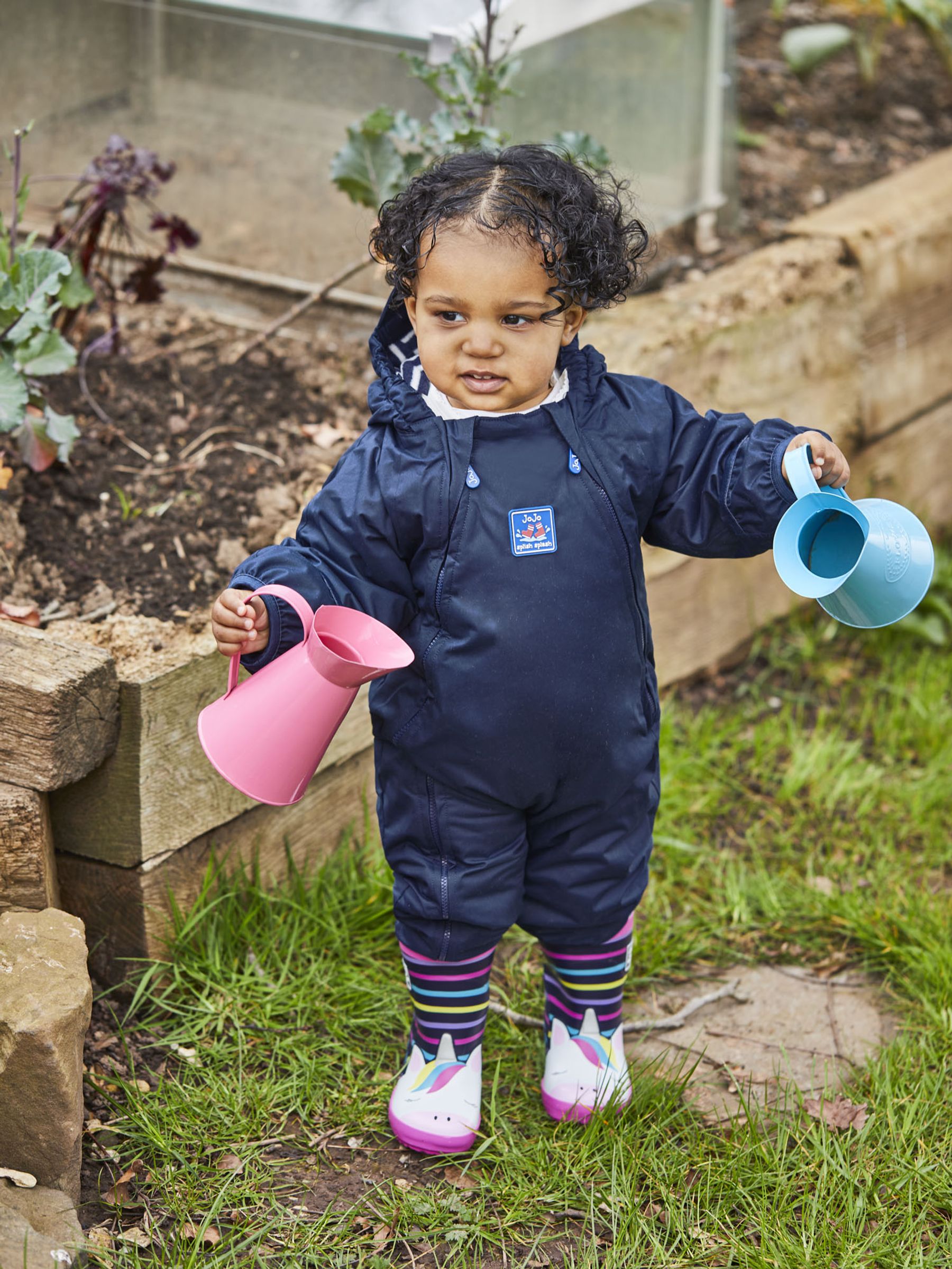 Buy JoJo Maman Bebe Navy Blue Waterproof Fleece Lined Puddle Suit from the JoJo Maman Bebe UK online shop