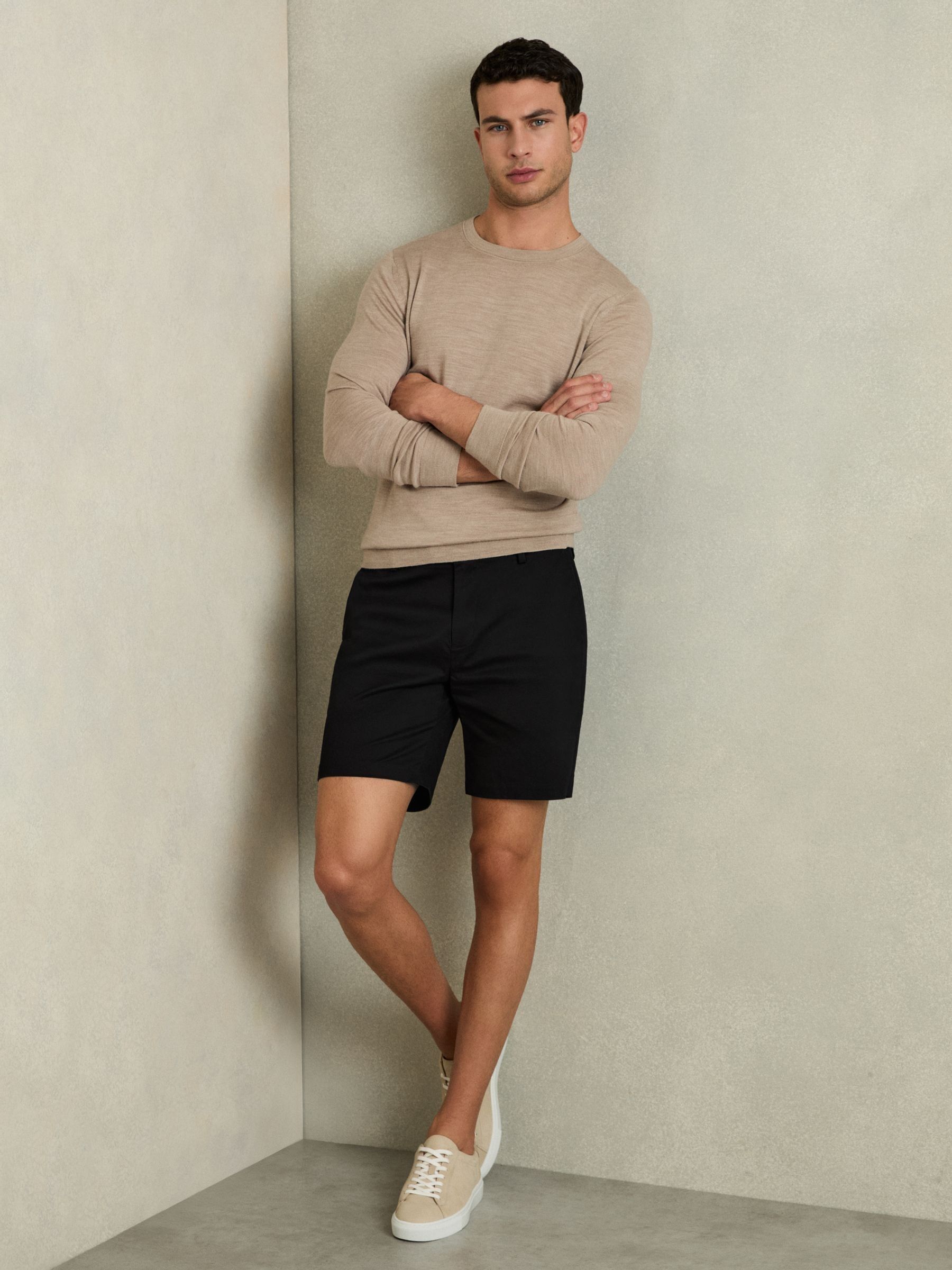 Reiss black shorts cheap