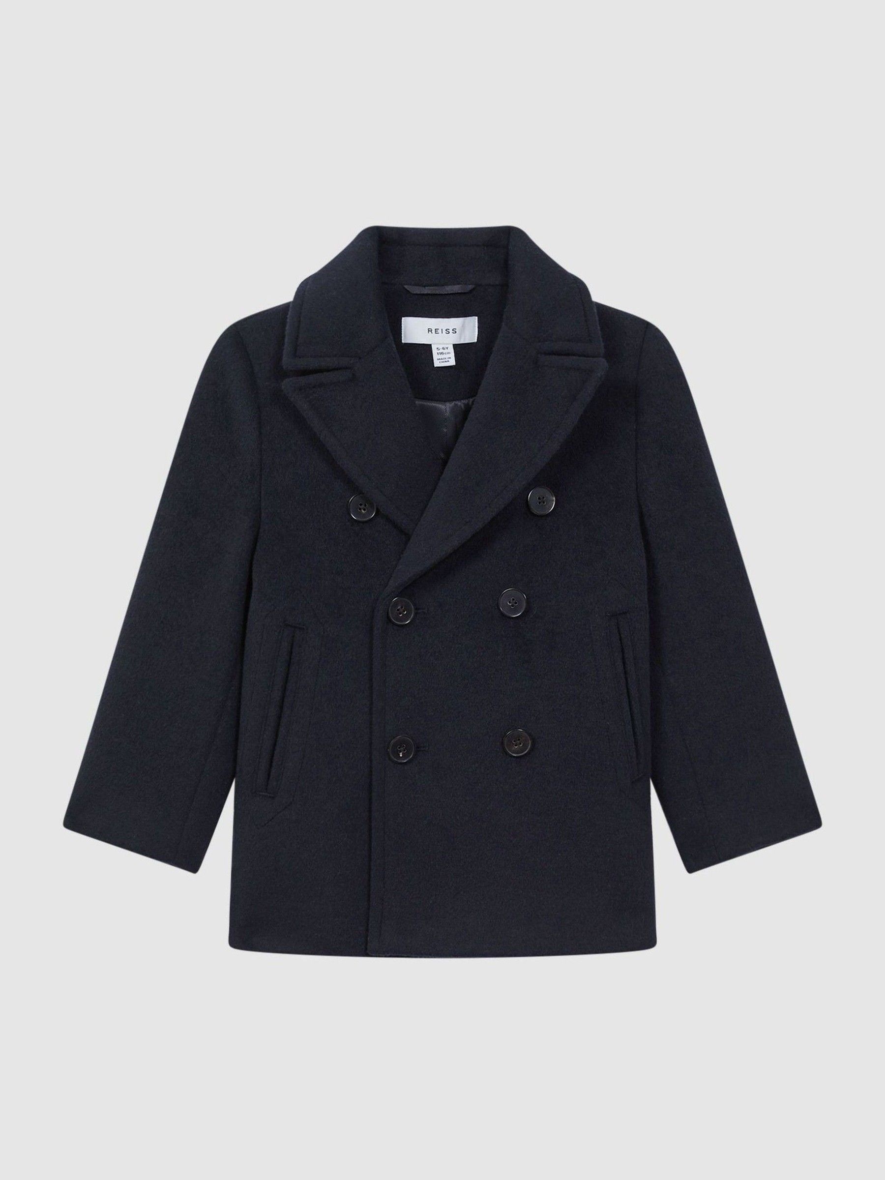Reiss peacoat mens cheap