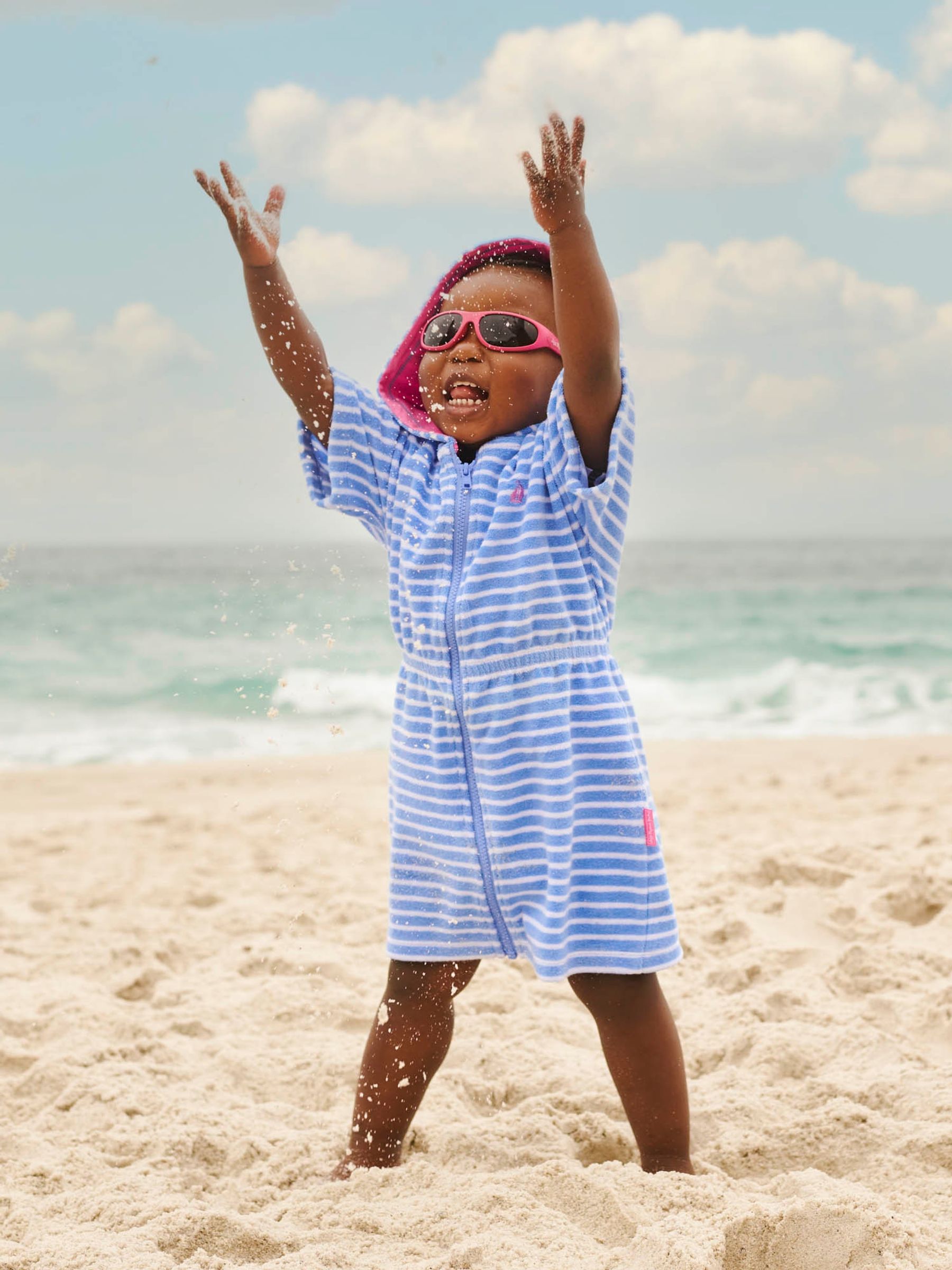 Towelling beach dress top