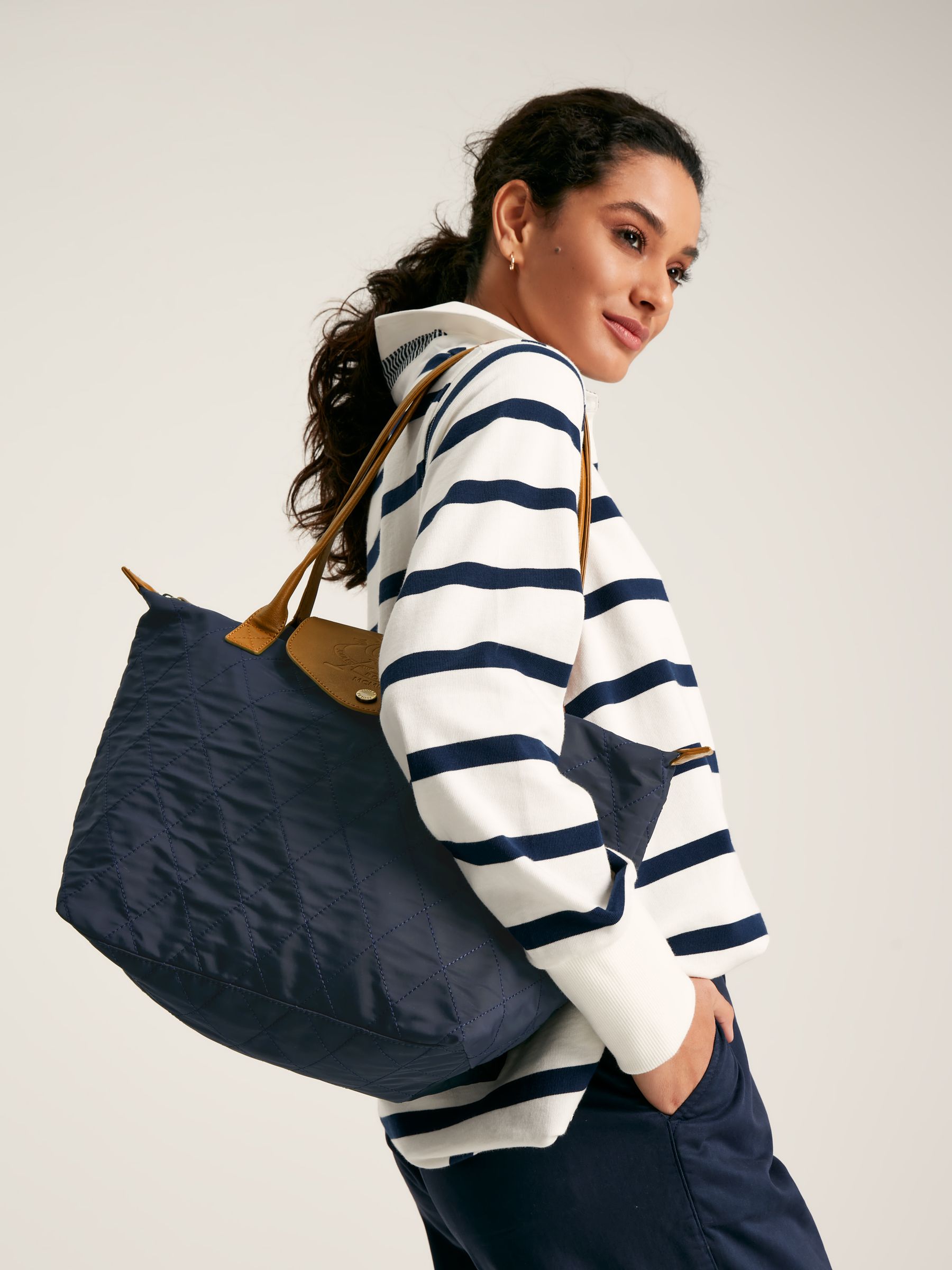 Joules navy handbag clearance