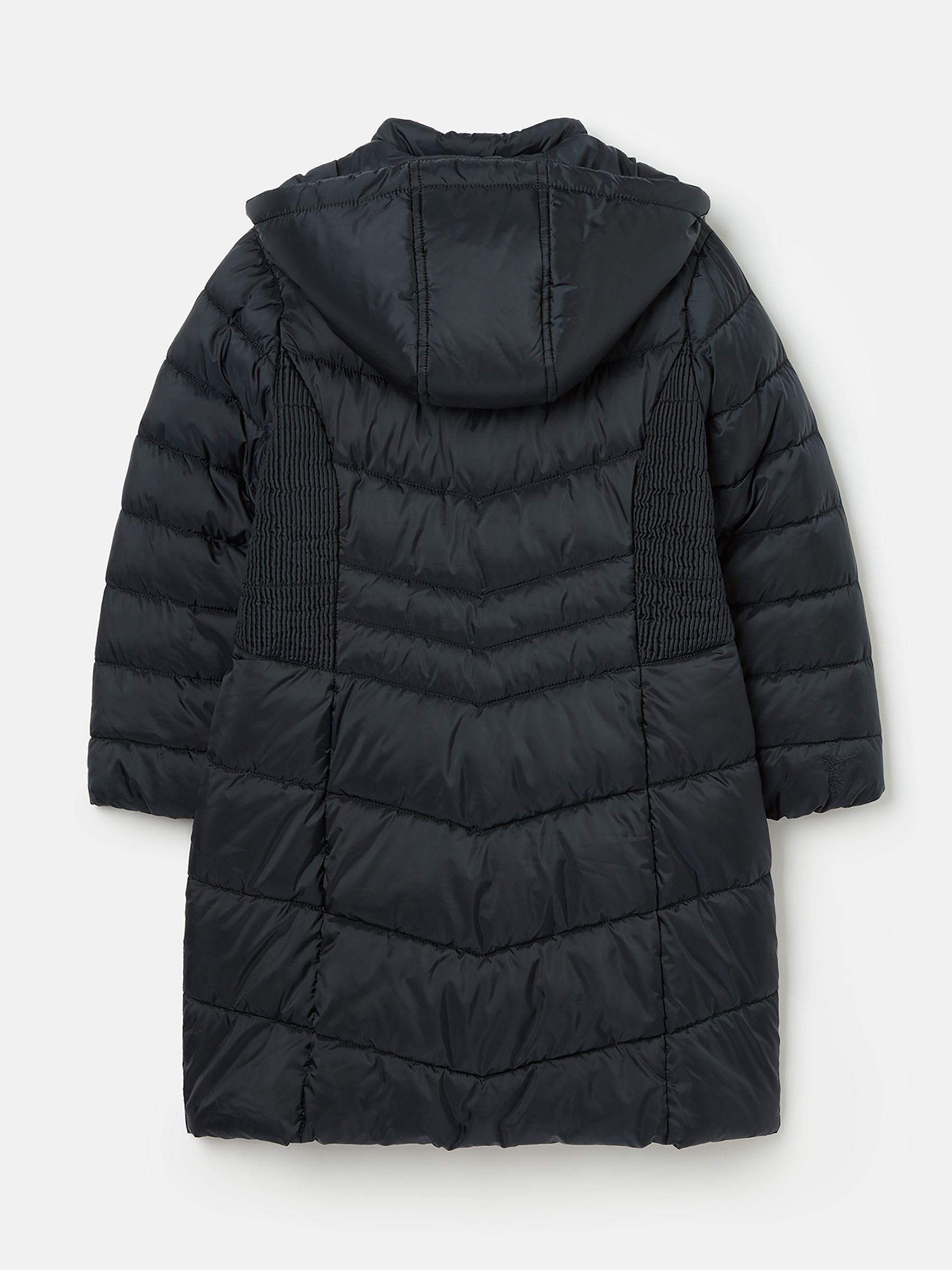 Girls Pembury Navy Blue Showerproof Padded Coat with Hood Joules