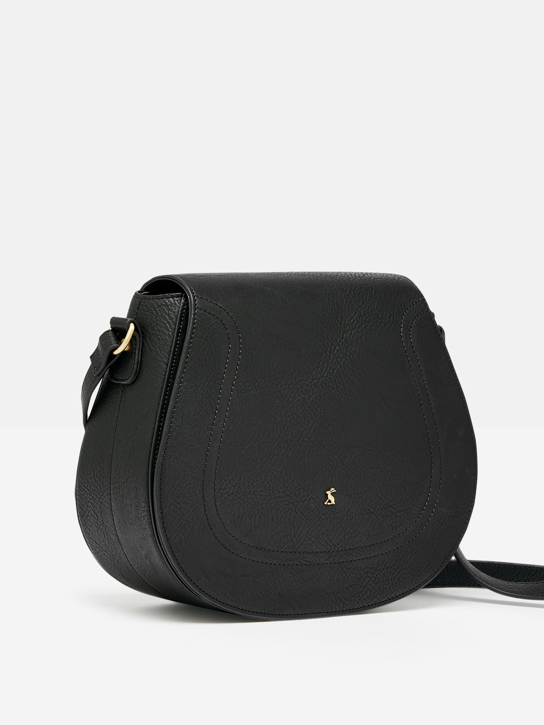 Buy Joules Black Outlet Saddle Leather Bag from the Joules online shop
