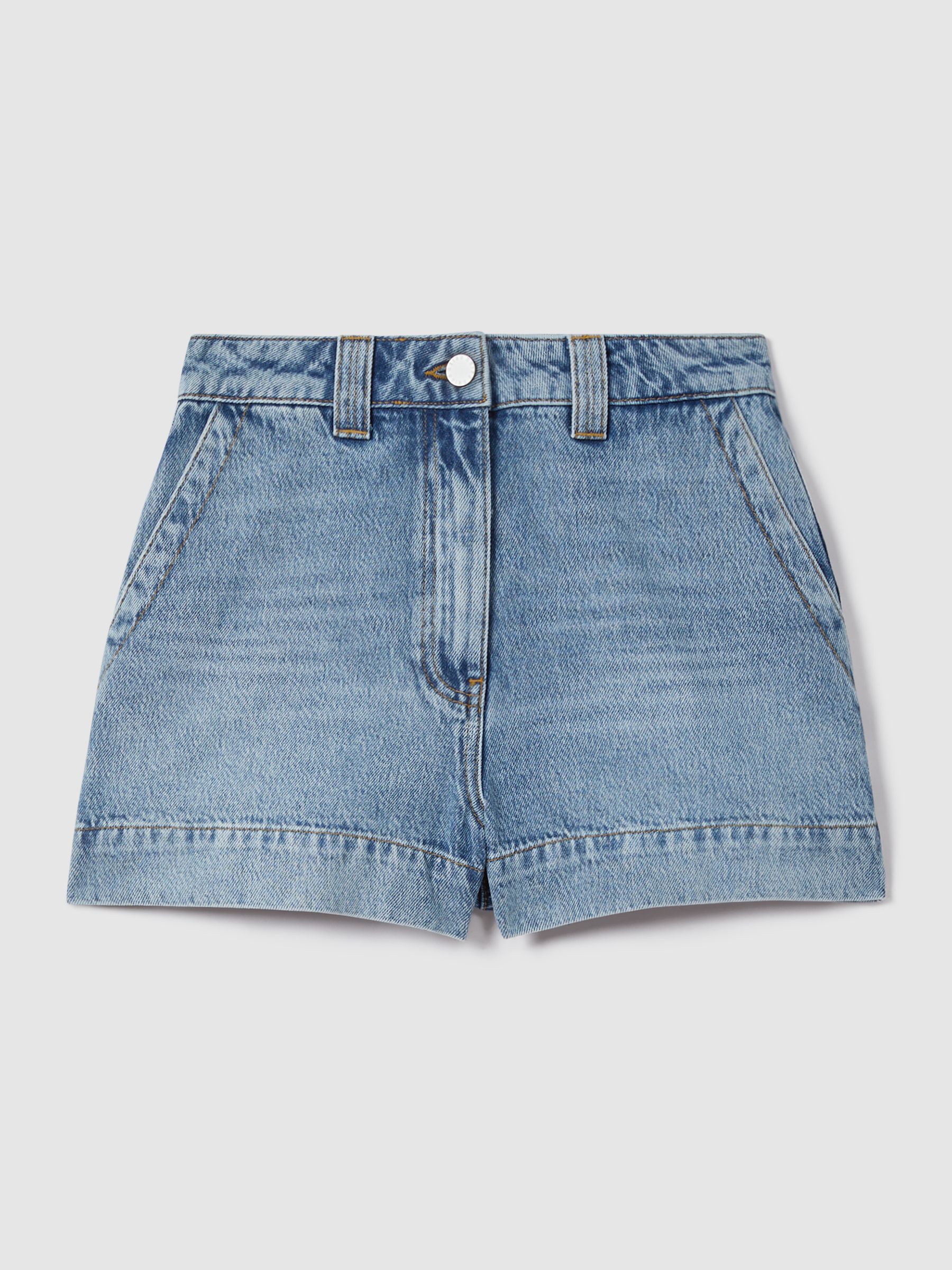 Women's high rise denim shorts shop