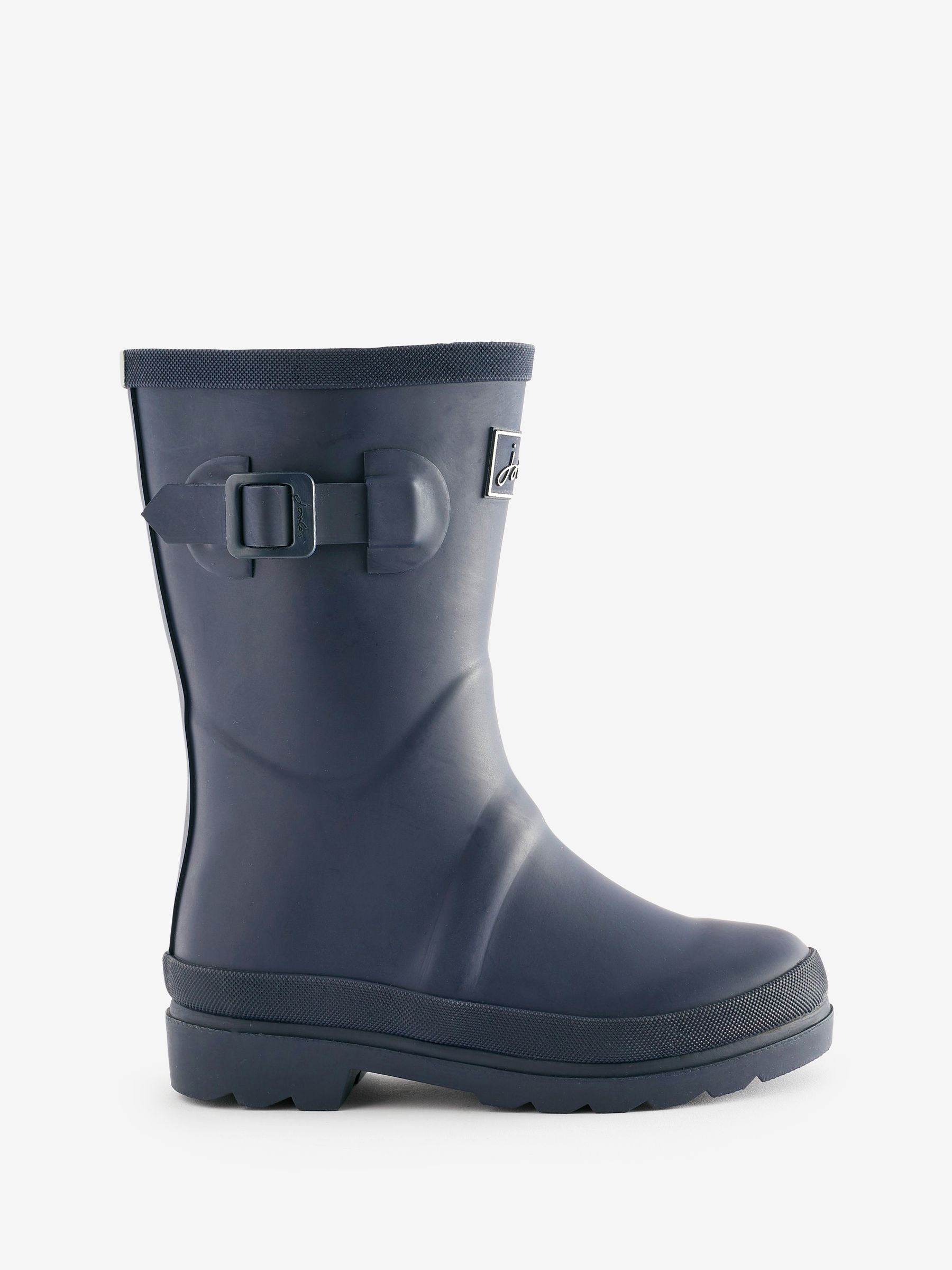 Kids Classic Navy Blue Adjustable Wellies Joules