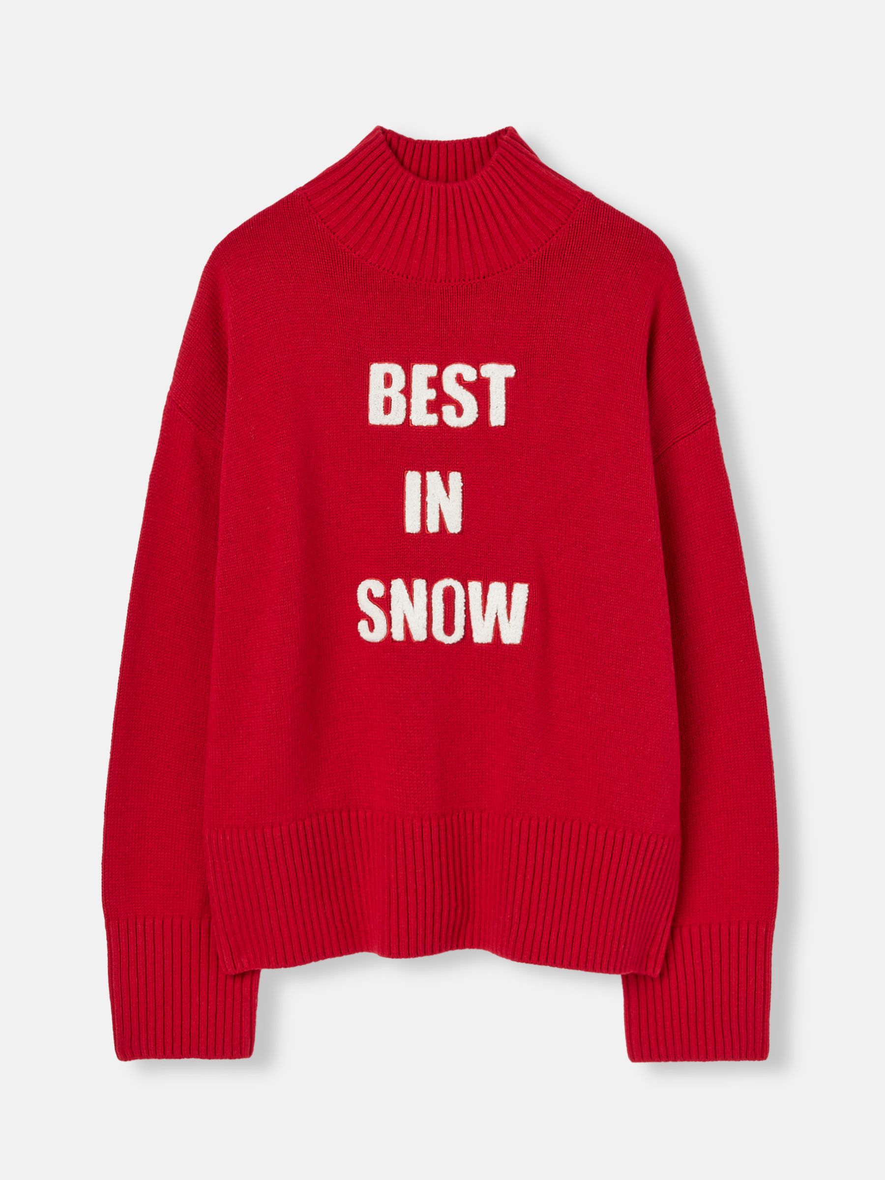 Buy Joules Belle Red Best in Snow Jumper from the Joules online shop