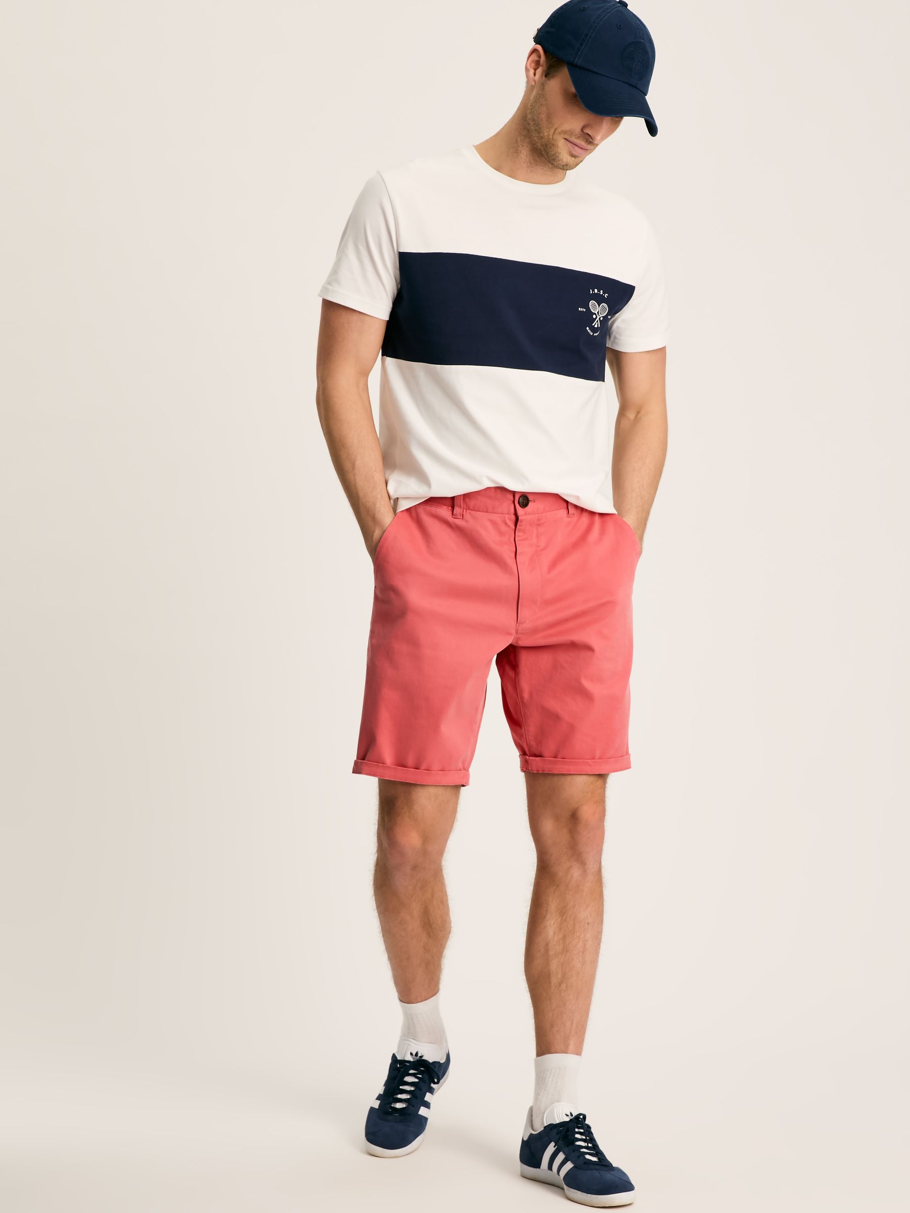 Joules pink shorts discount