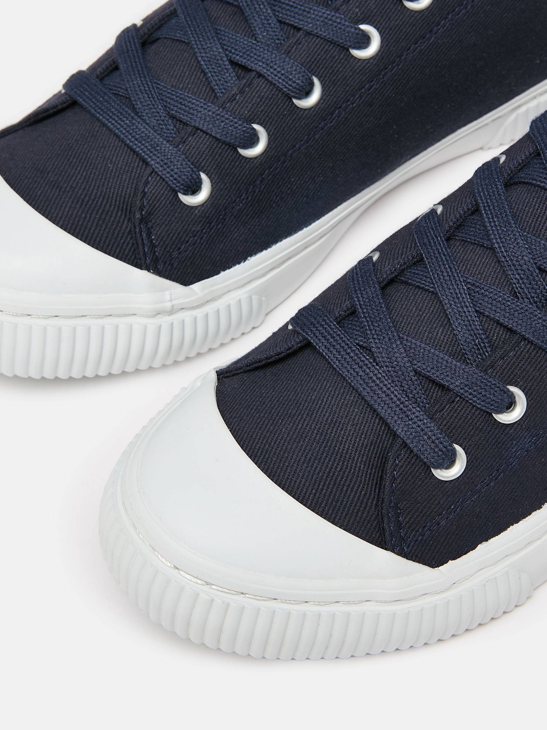 Buy Joules Coast Navy Blue Canvas Pumps from the Joules online shop