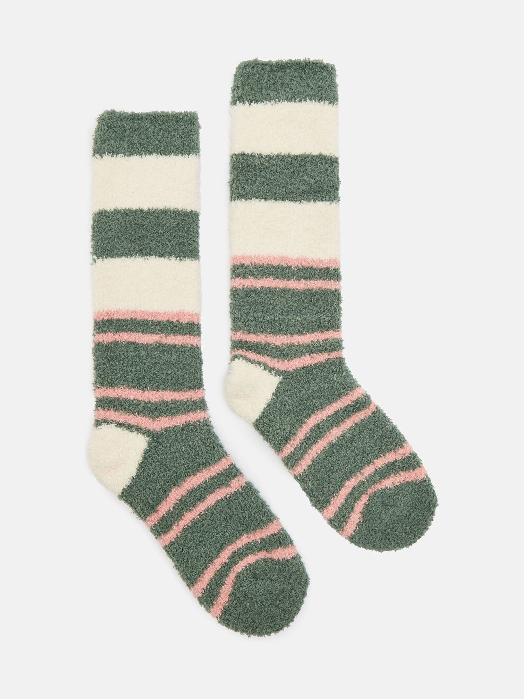 Women s Fluffy Green Socks size 4 8 Joules