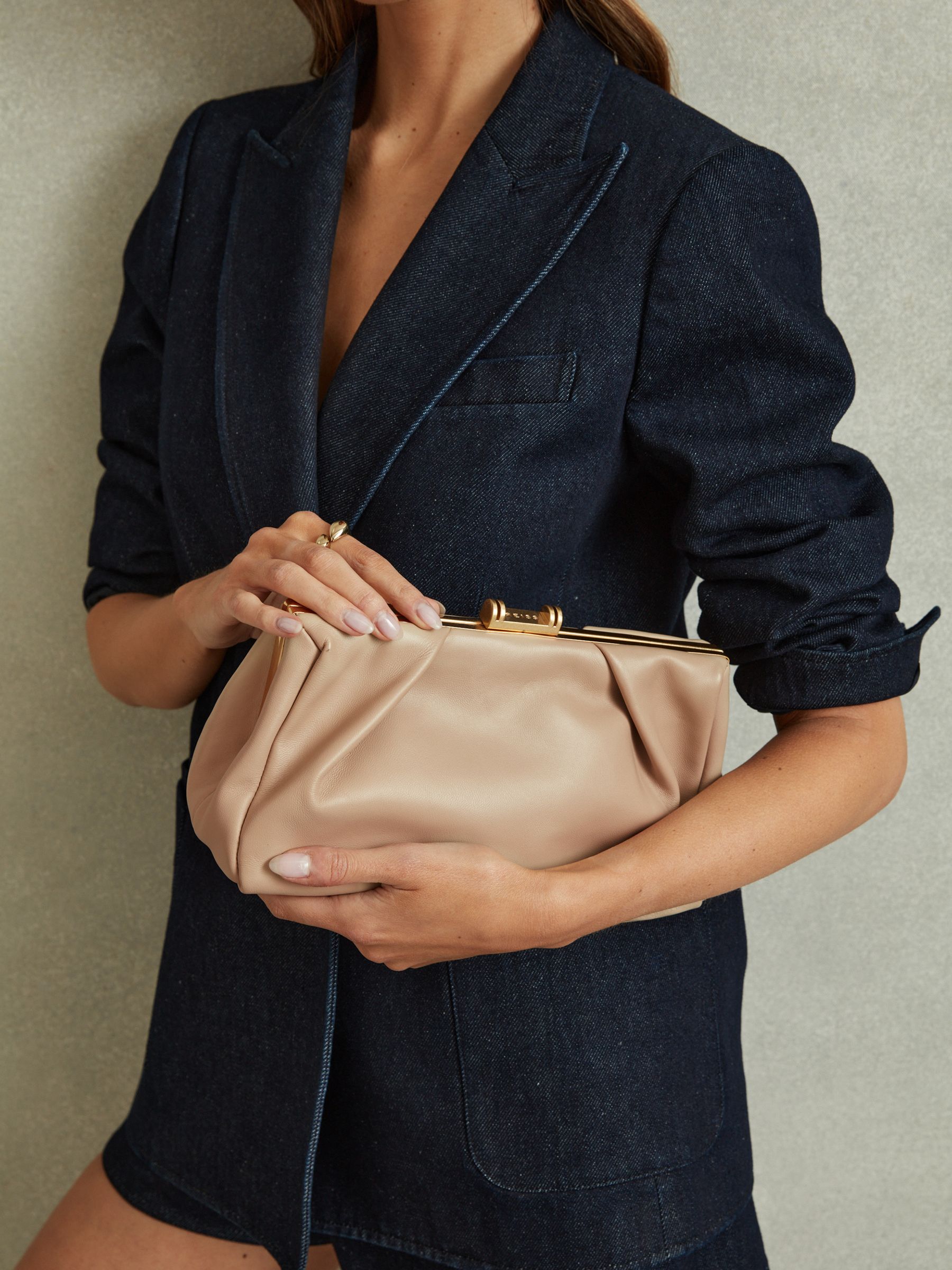 Reiss clutch bag sale deals