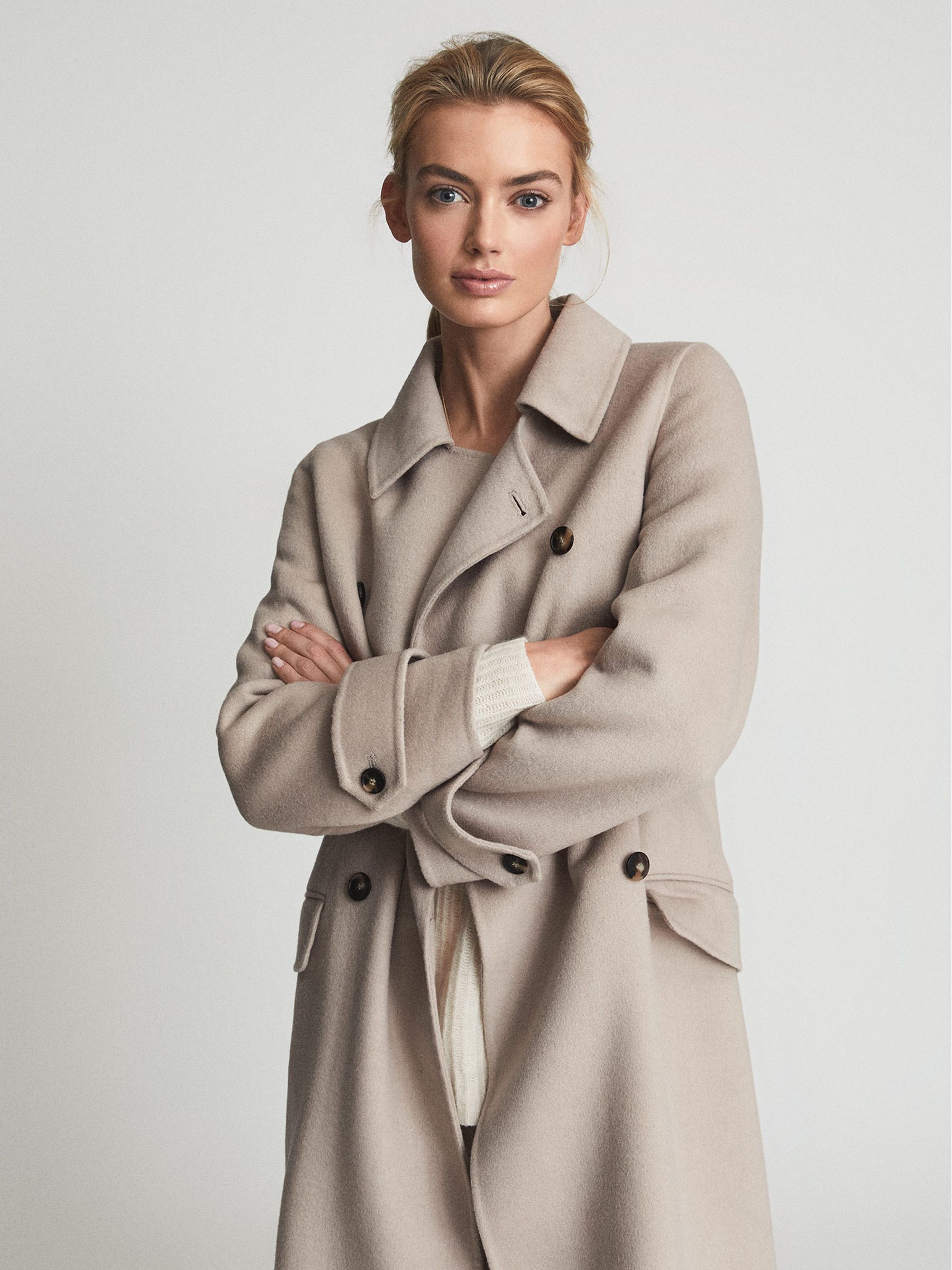 Reiss oatmeal coat outlet