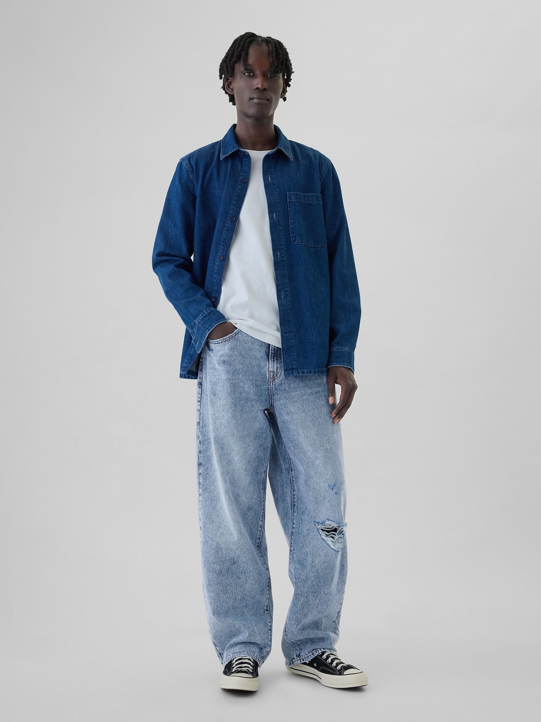 Baggy jeans jacket new arrivals