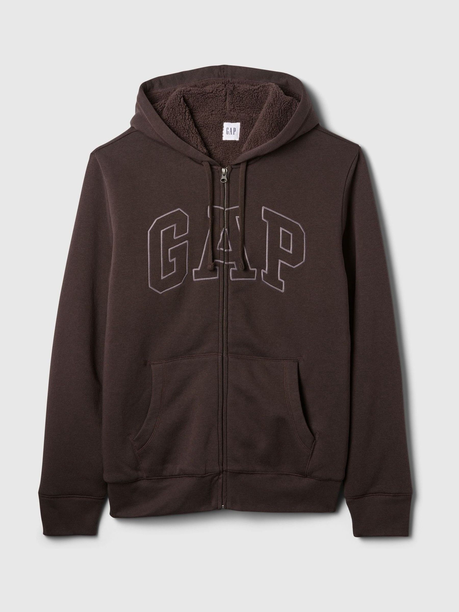 Sherpa zip up hoodie mens cheap