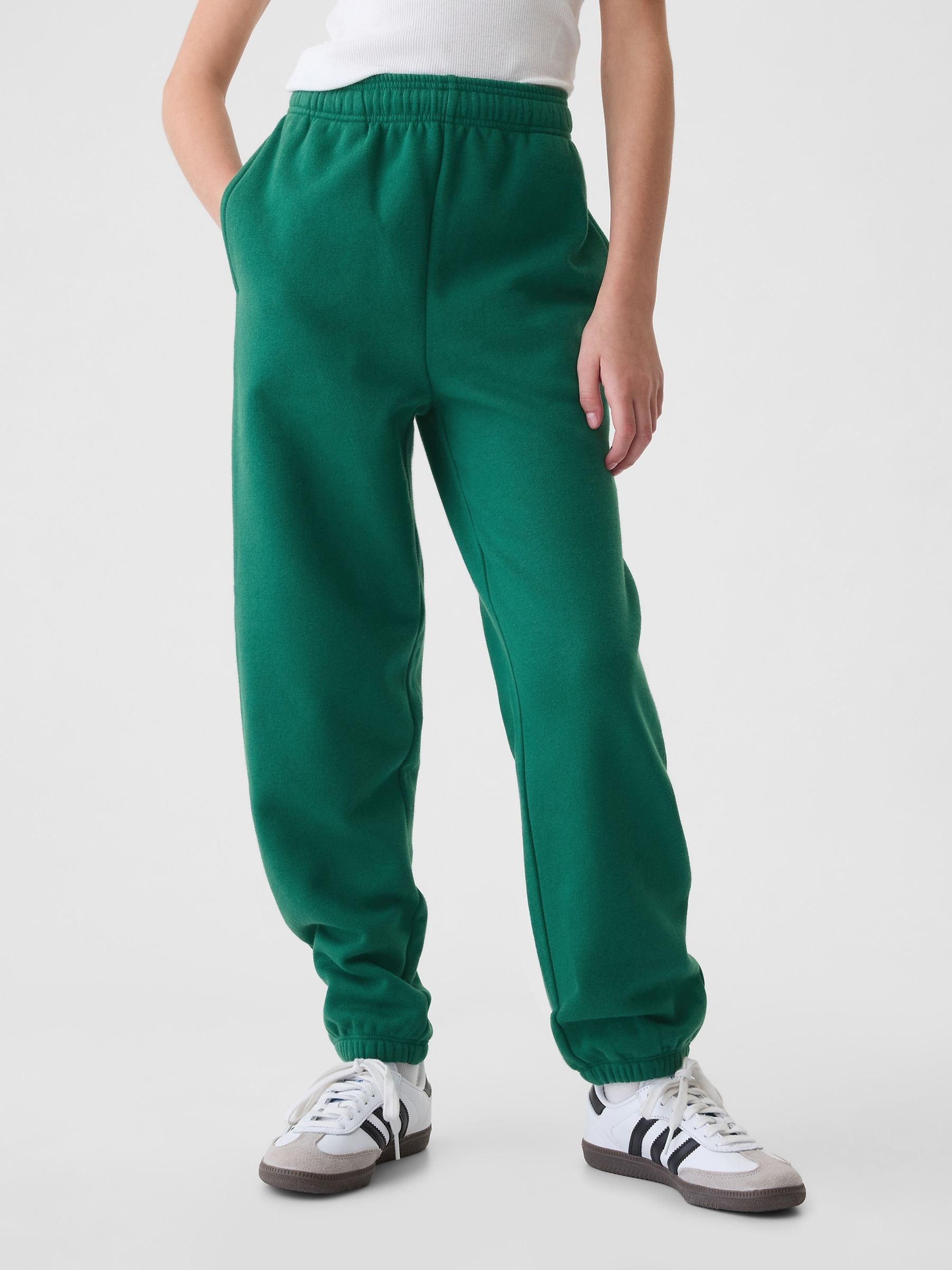 Buy Green Vintage Soft Fleece Lined Joggers 4 13yrs from the Gap online shop