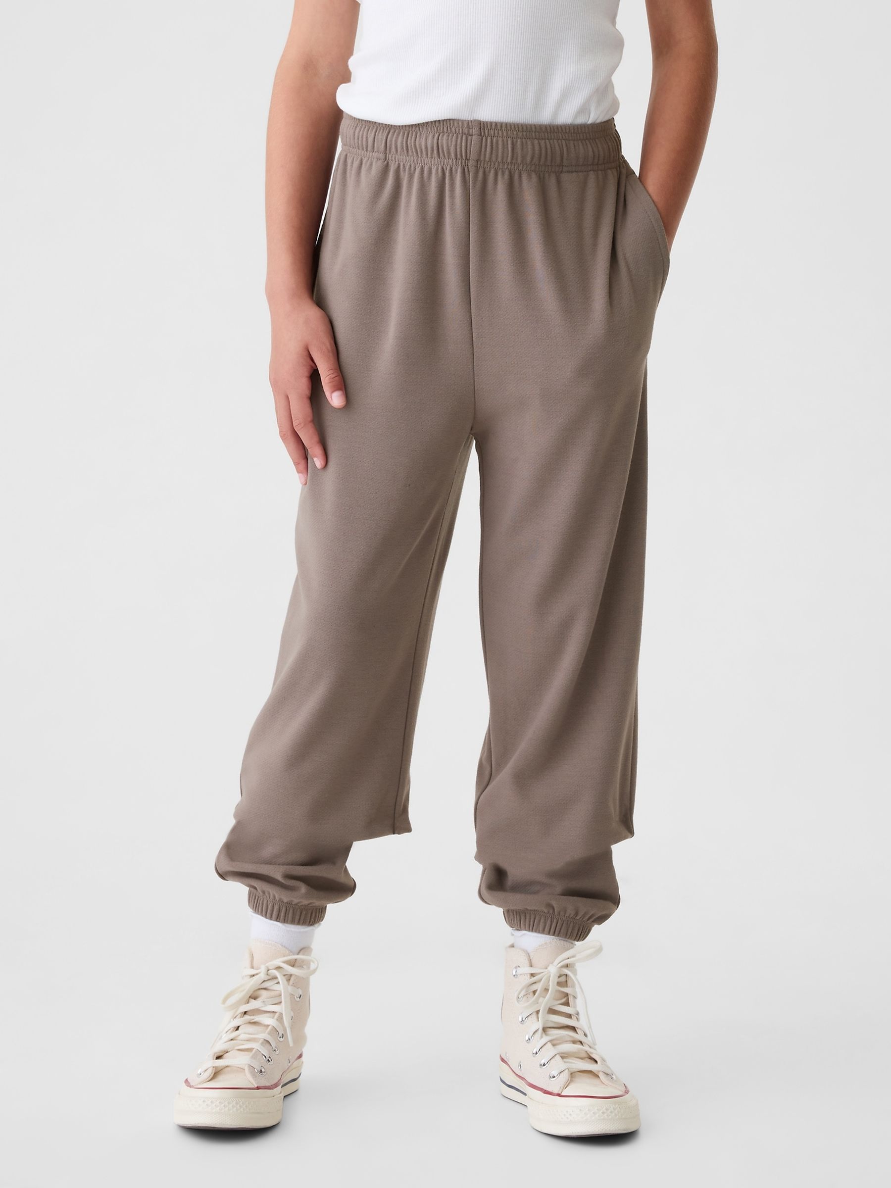 Buy Brown Vintage Soft Fleece Lined Joggers 4 13yrs from the Gap online shop
