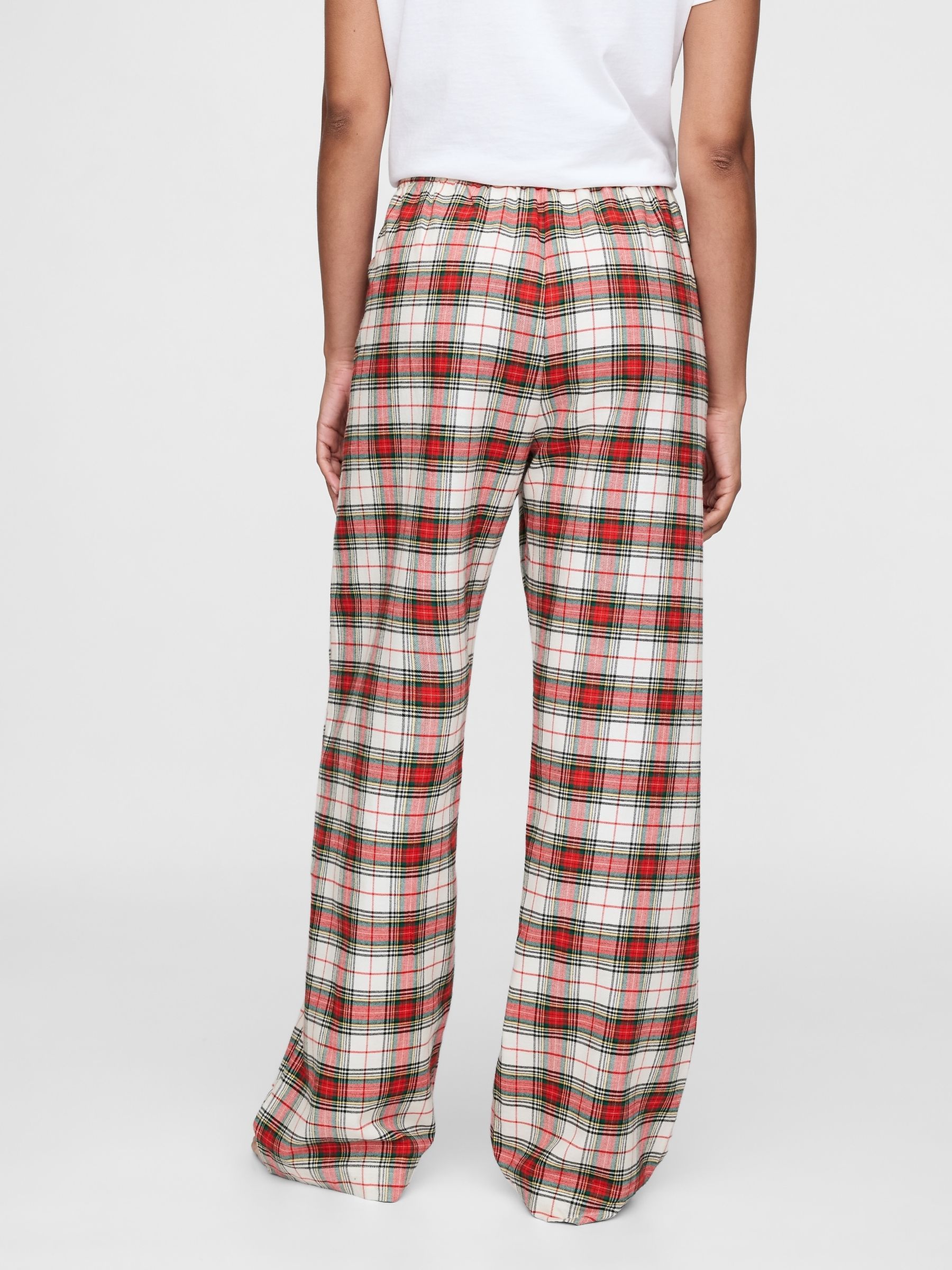 Buy Red Matching Family Christmas 100 Cotton Relaxed Traditional Check Pyjama Bottoms from the Gap online shop