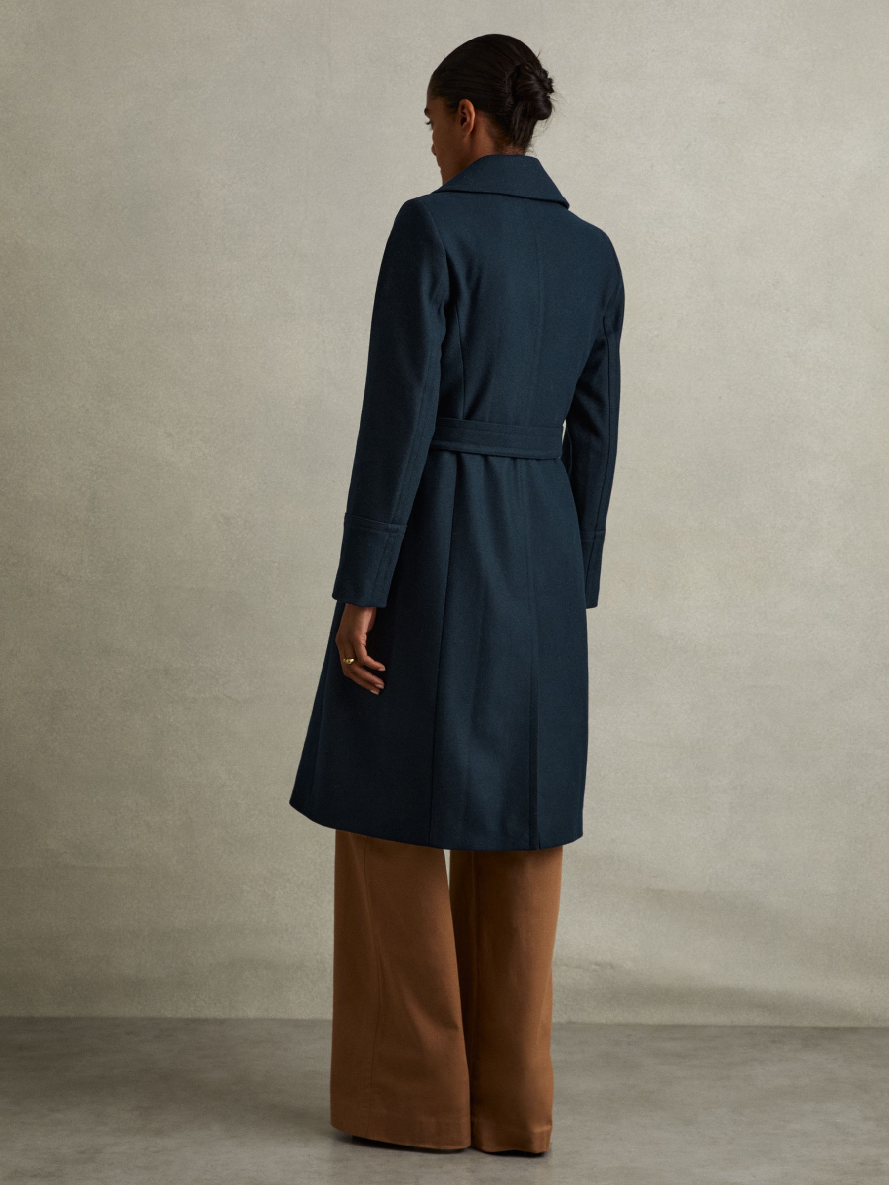 Teal double breasted coat deals