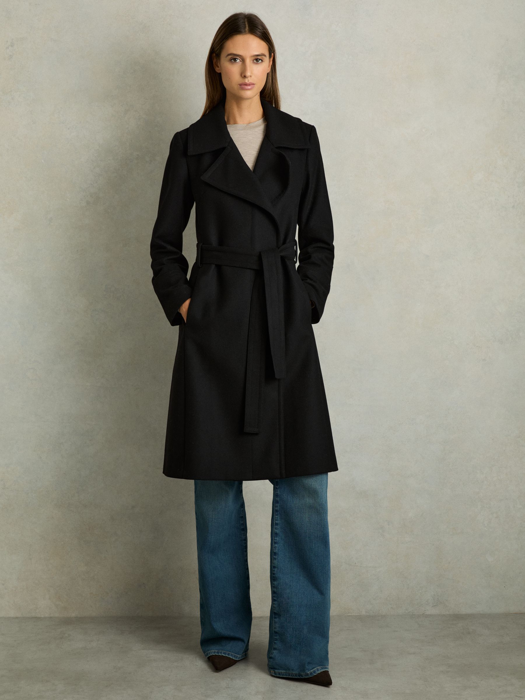 Women's petite cashmere wool coats top