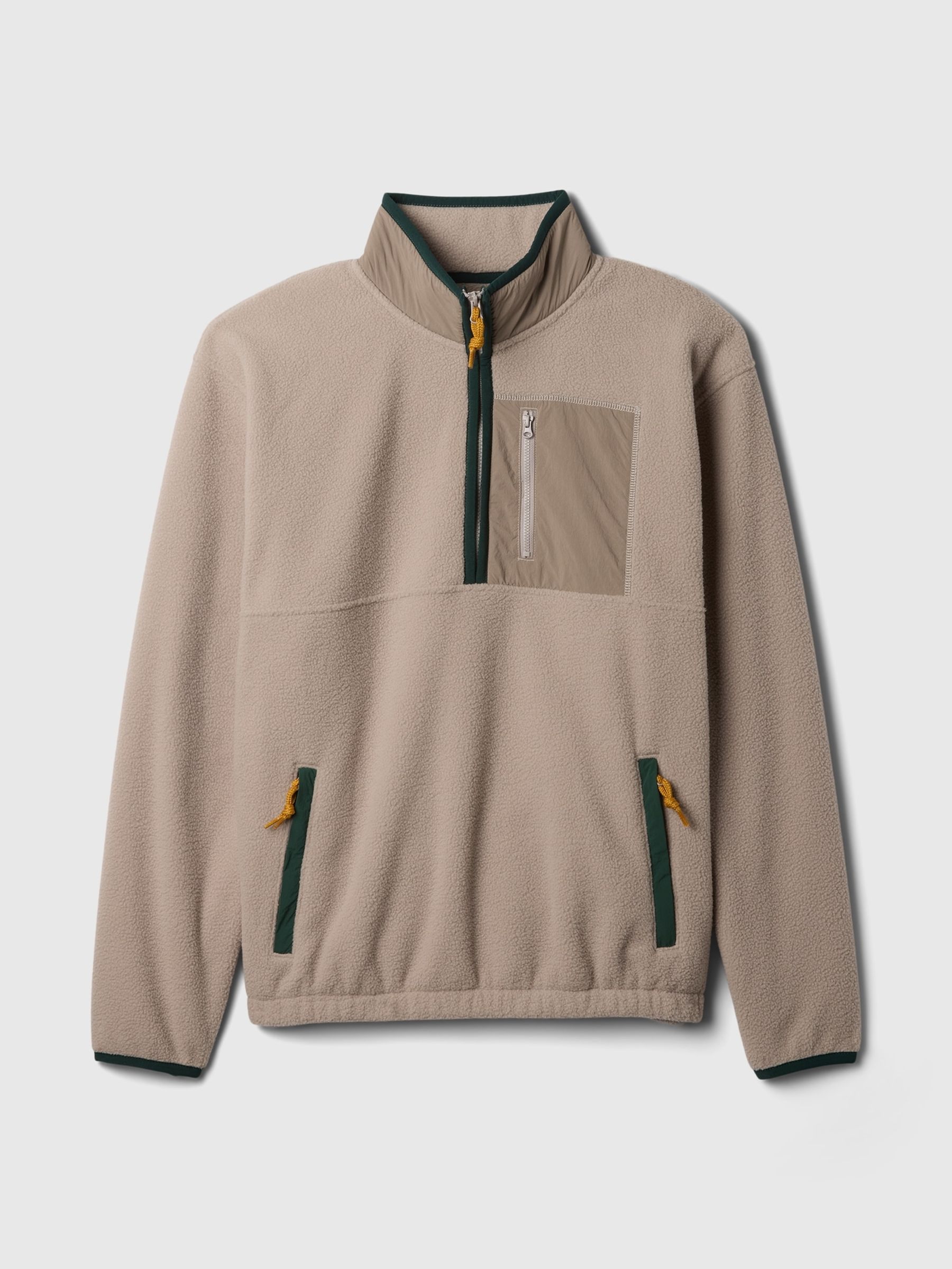Sherpa quarter zip sweatshirt clearance