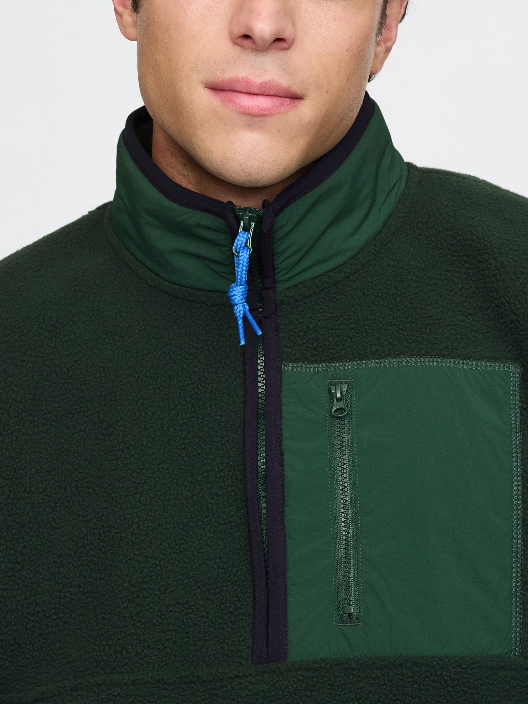 Sherpa pullover green online