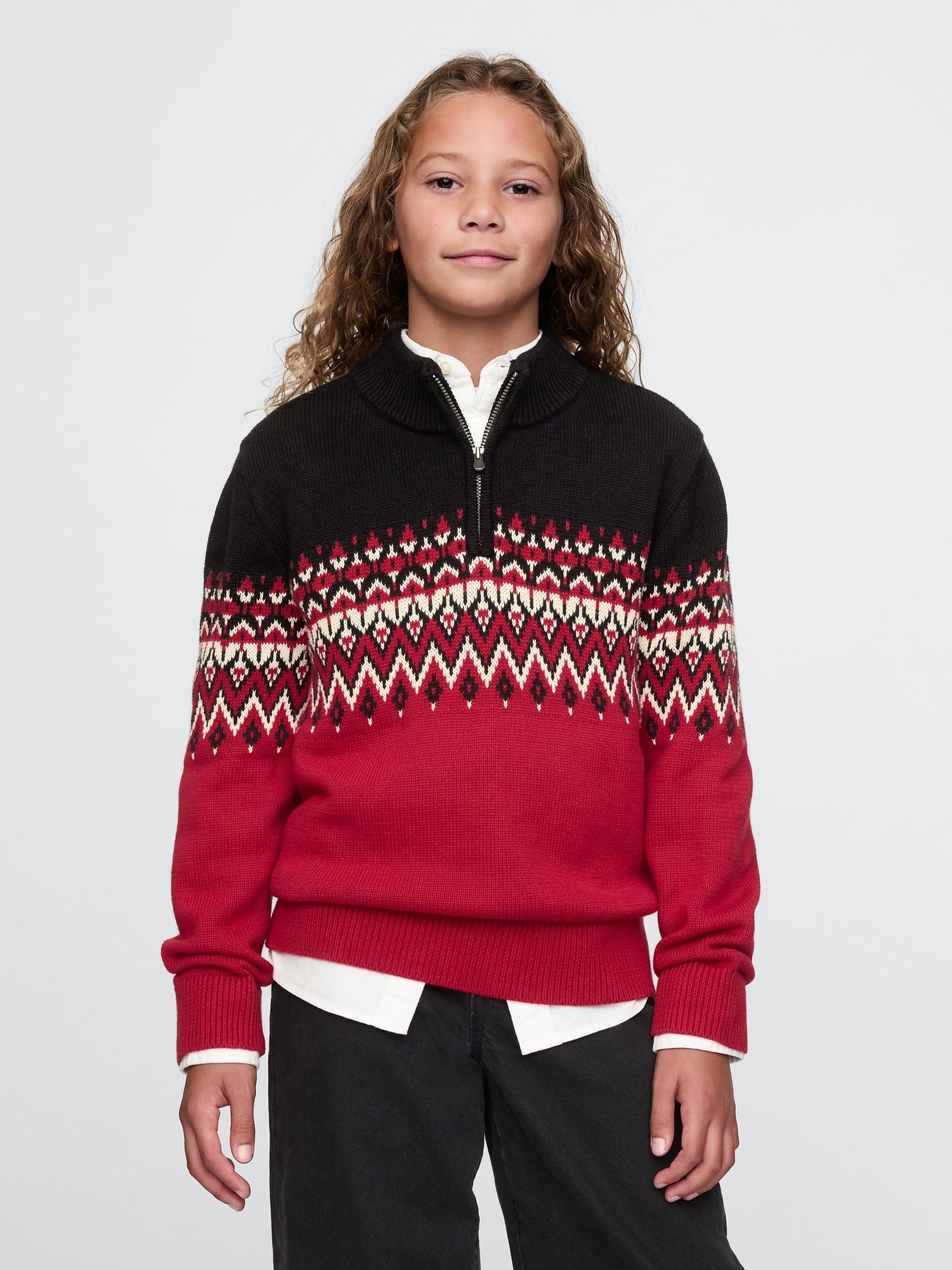 Red gap sweater deals