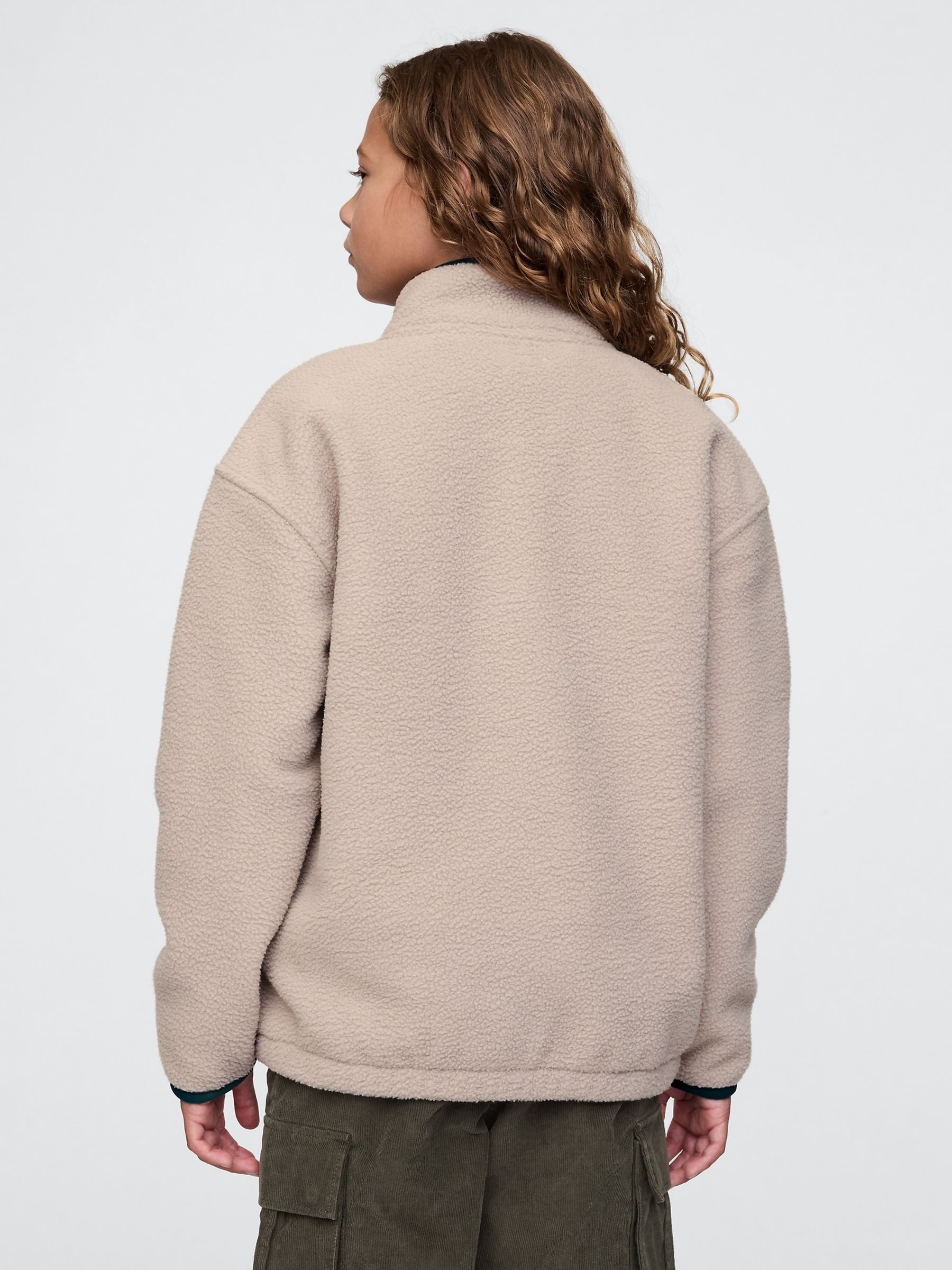 Brown sherpa sweater clearance