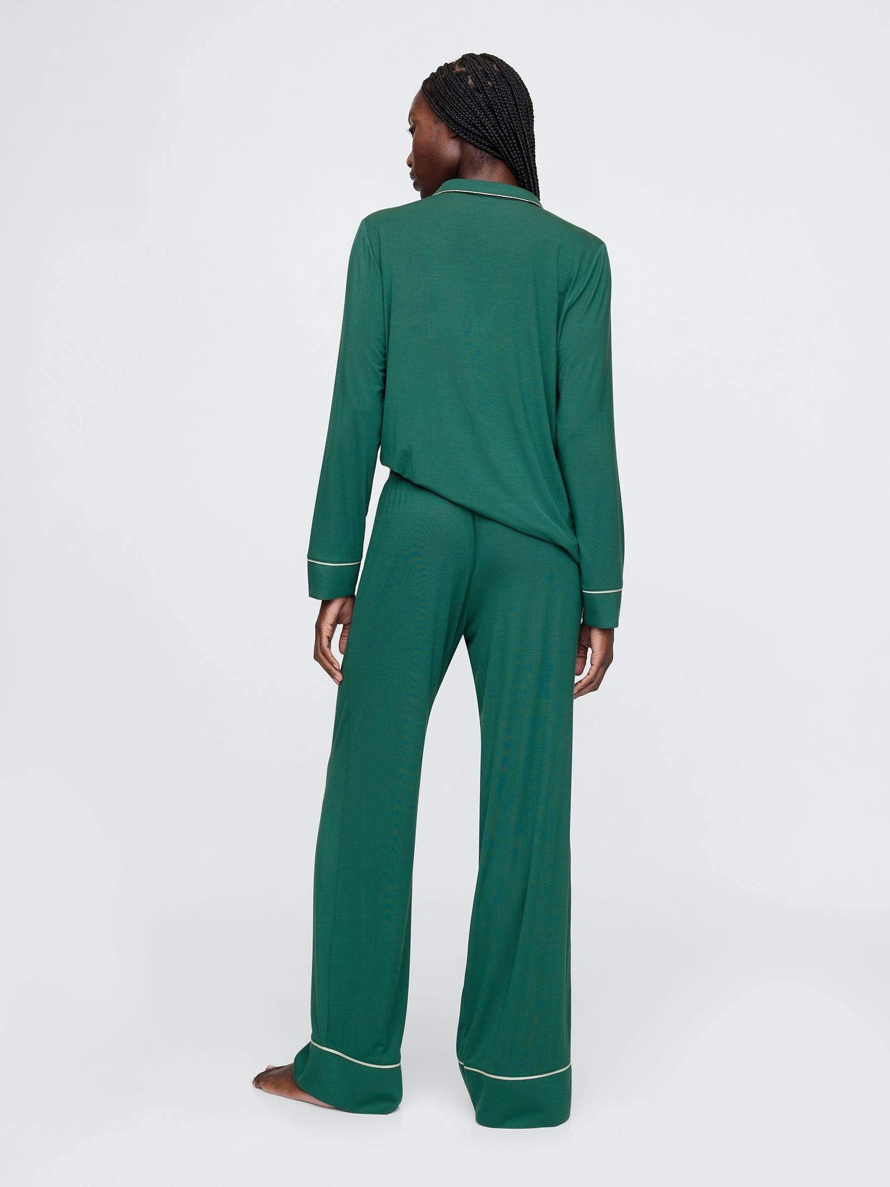 Buy Green Modal Pyjama Bottoms from the Gap online shop