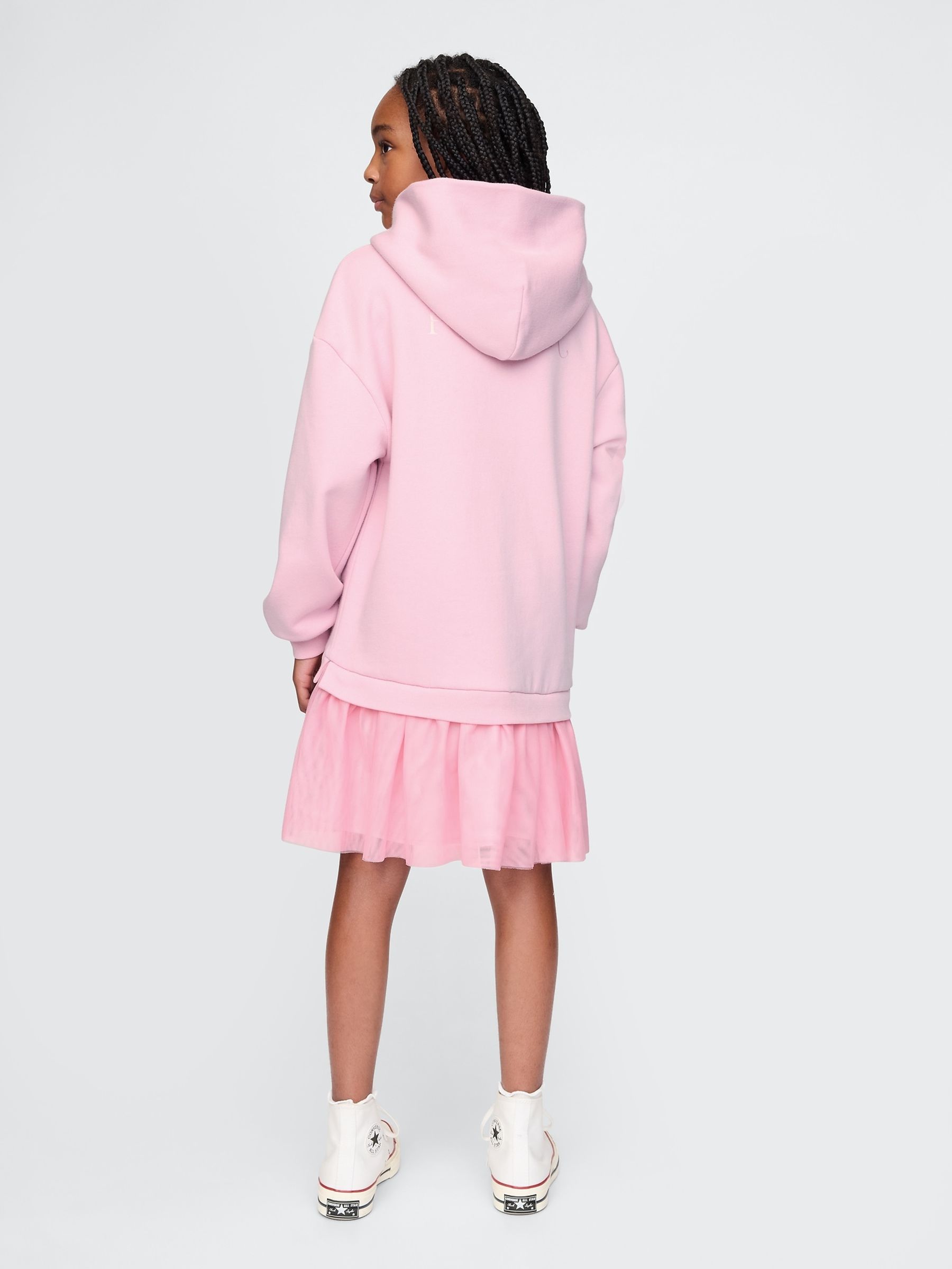 Pink Wicked Vintage Soft Sweatshirt Dress 4 13yrs