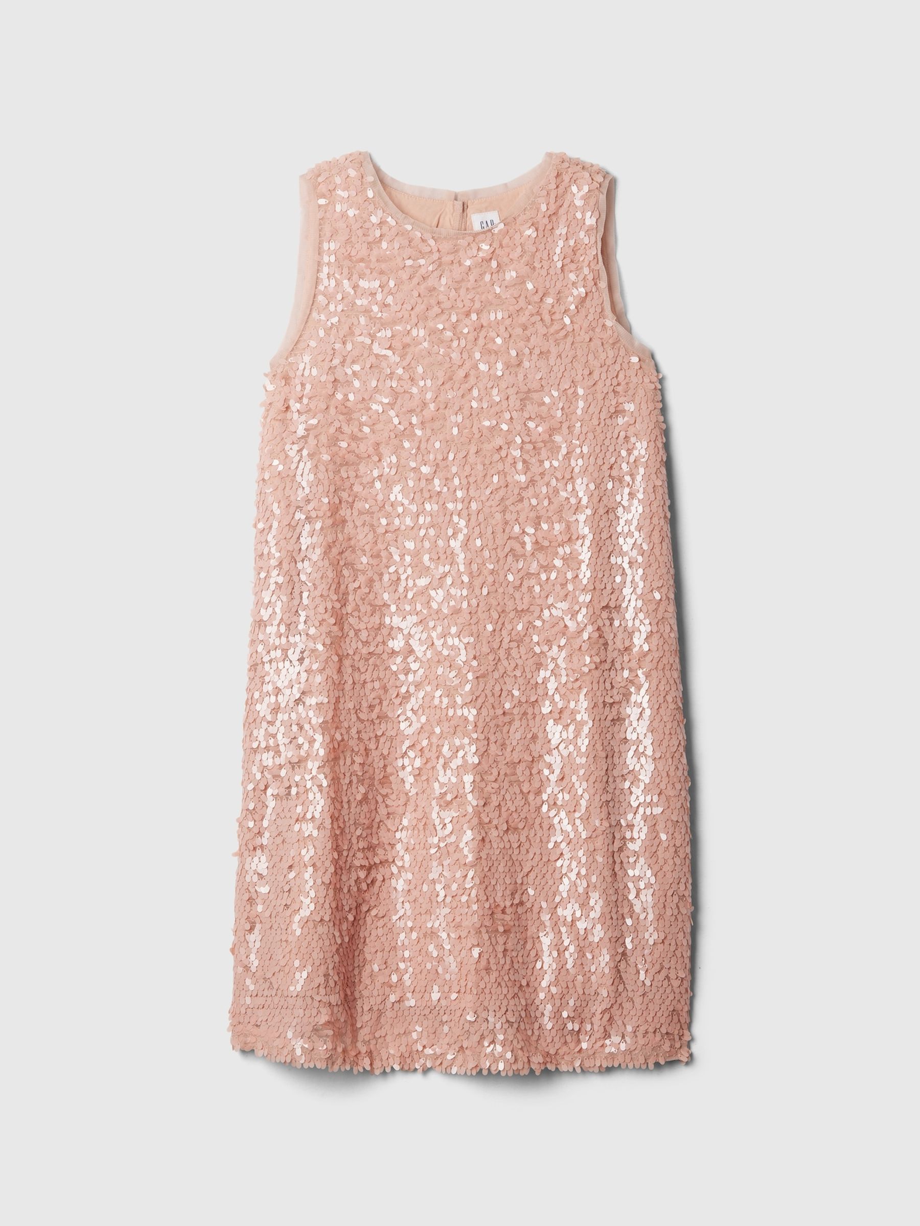 Pink Sequin Shift Dress 4 13yrs