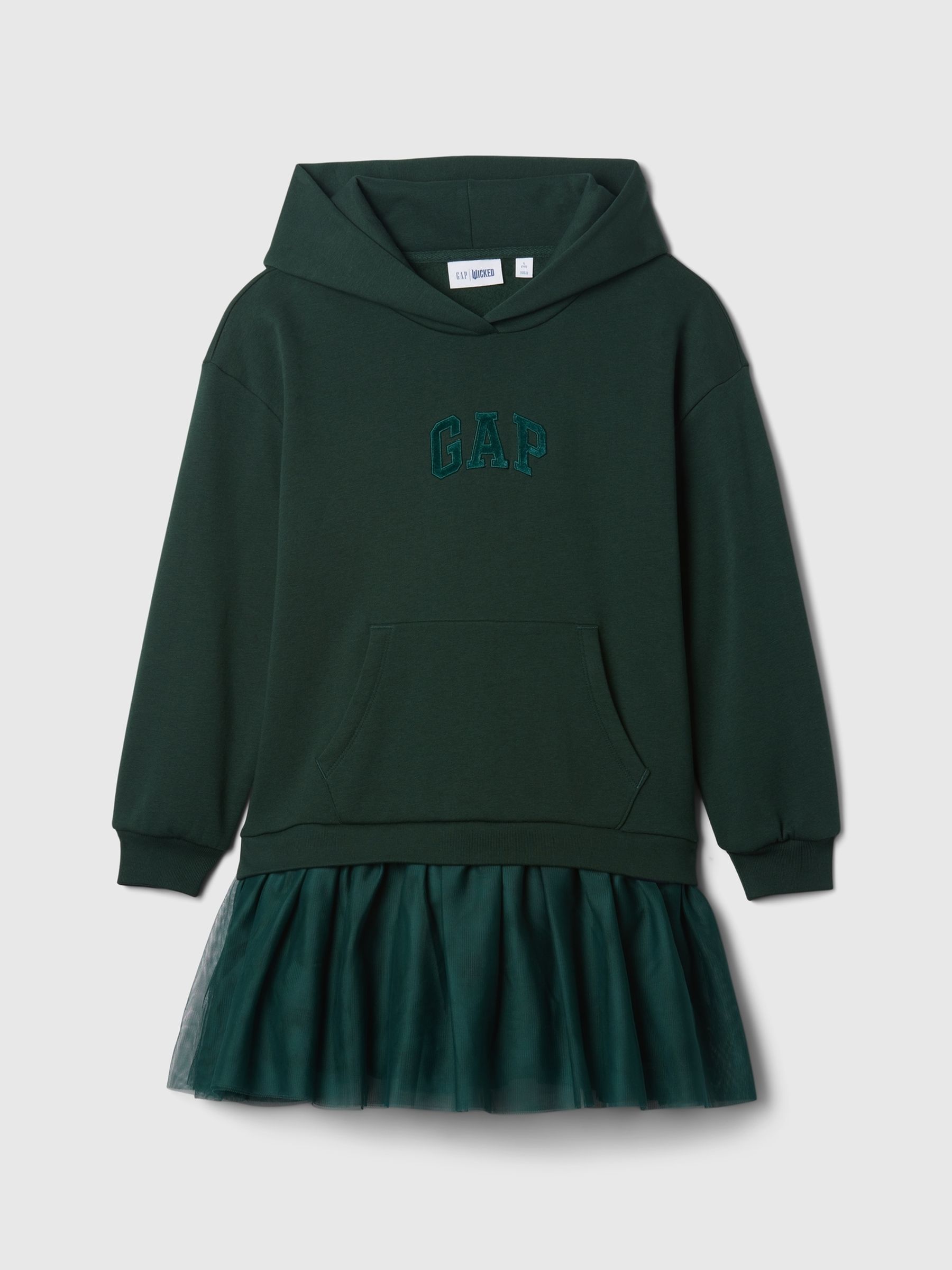 Green Wicked Vintage Soft Sweatshirt Dress 4 13yrs