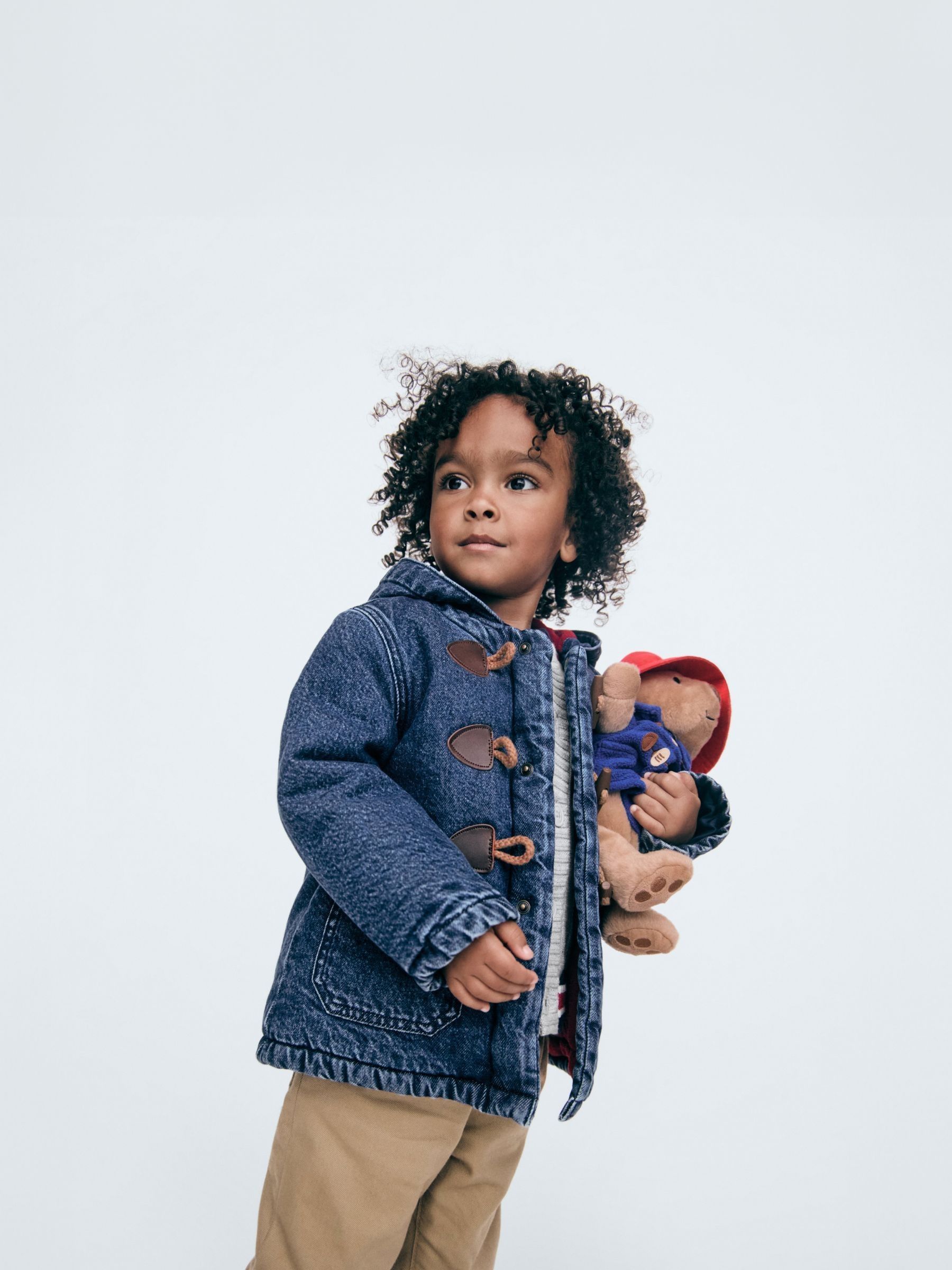 Buy Blue Paddington Toggle Denim Duffle Coat Jacket 6mths 5yrs from the Gap online shop