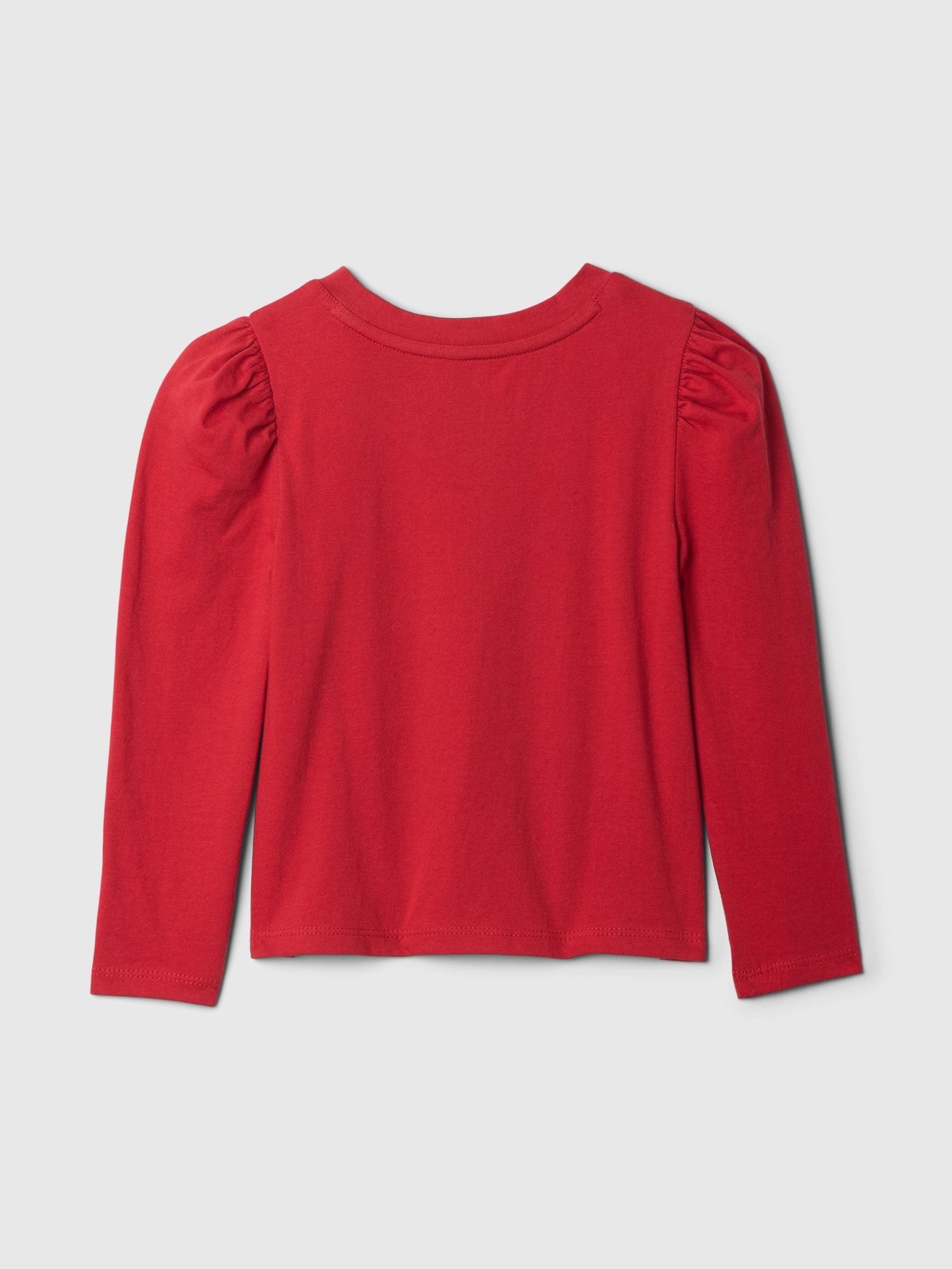 Red puff sleeve shirt 2025