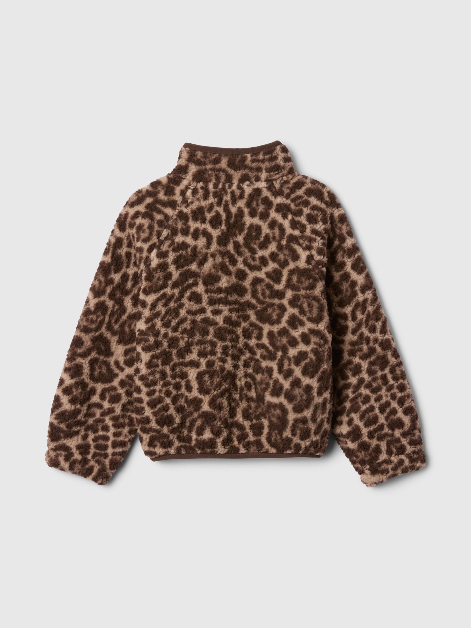 Sherpa leopard pullover sale