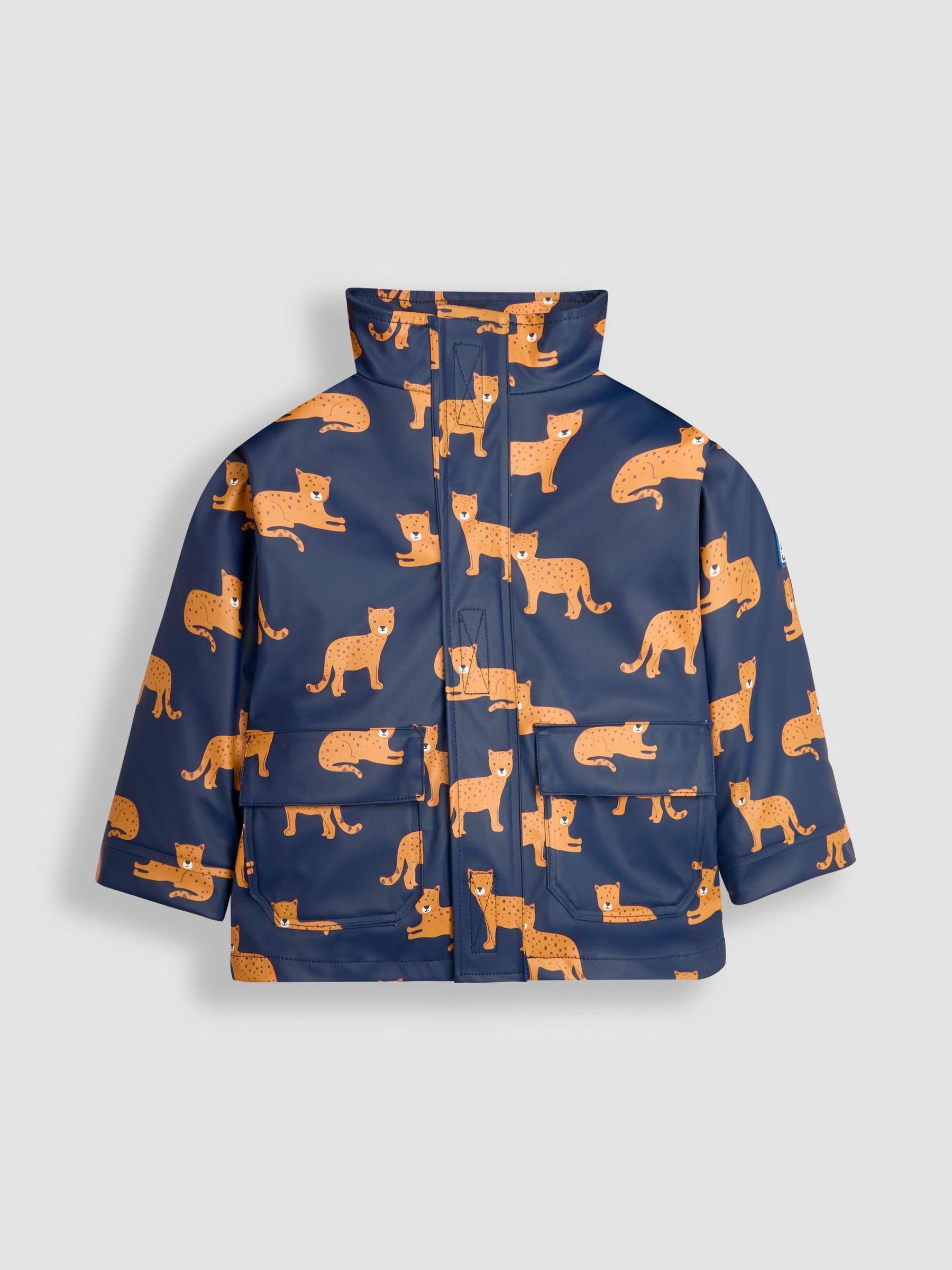 Buy JoJo Maman Bebe Navy Leopard 3 in 1 Waterproof Jacket from the JoJo Maman Bebe UK online shop