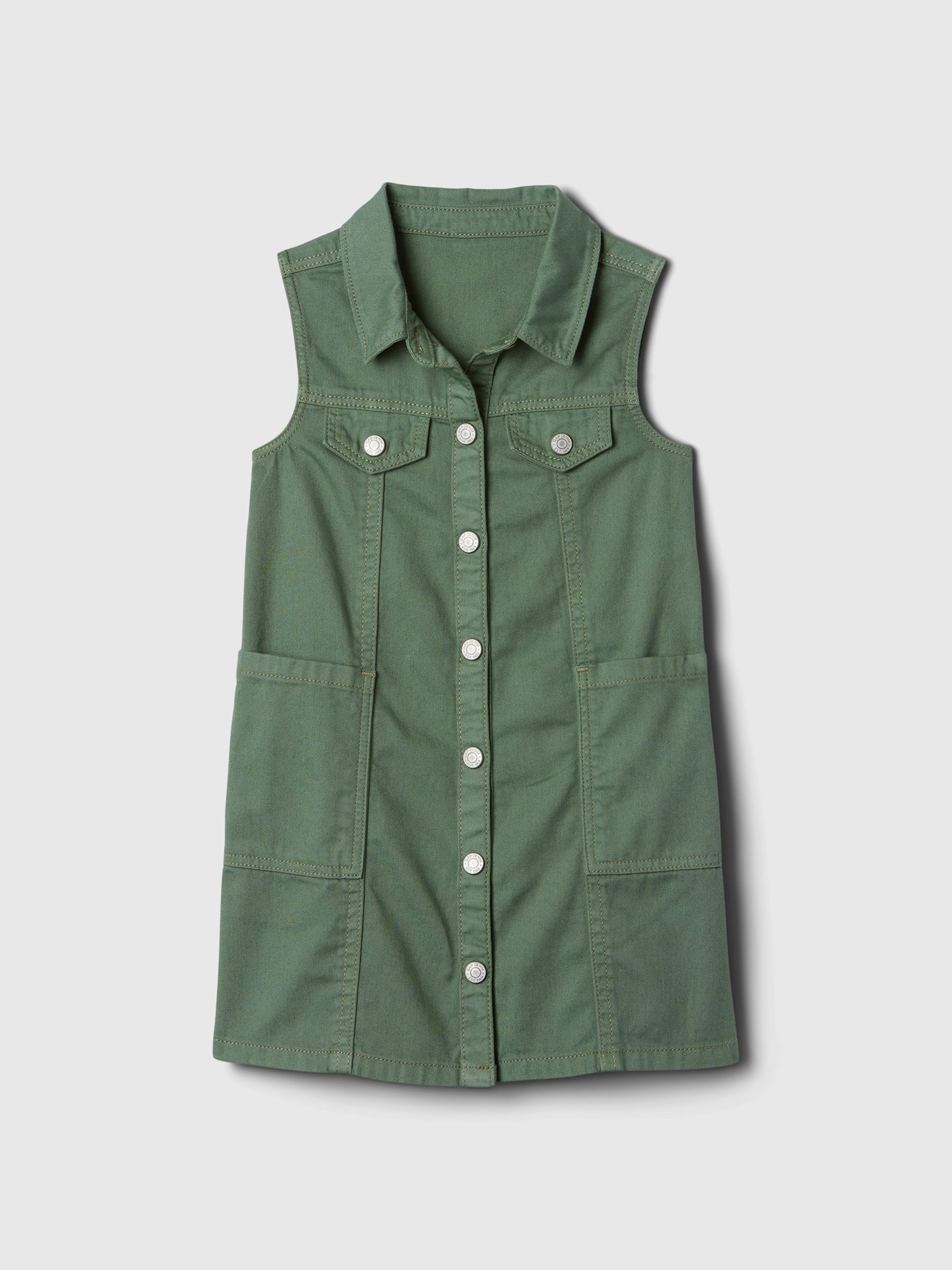 Green denim shirt dress online