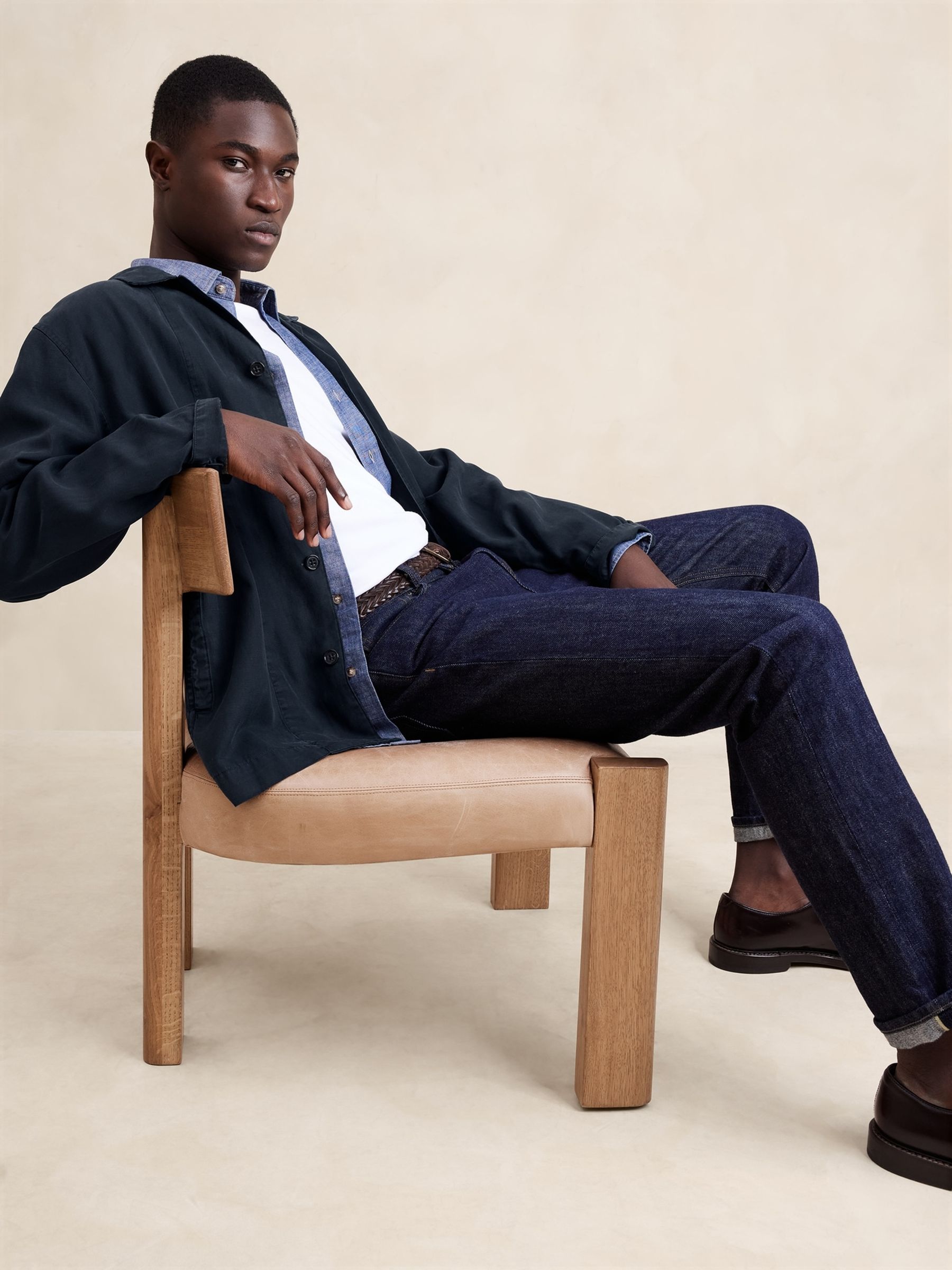 Buy Banana Republic Blue Tencel Linen Shirt Jacket from the Gap online shop