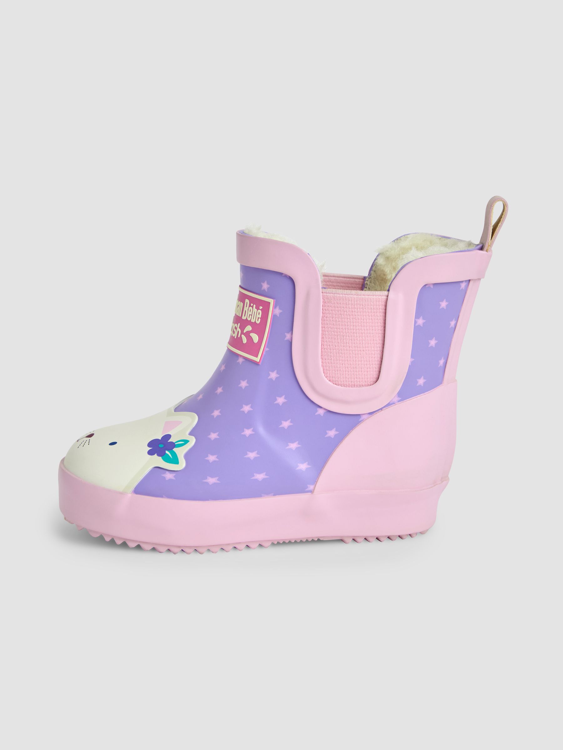 Buy JoJo Maman Bebe Pink Cosy Lined Cat Ankle Wellies from the JoJo Maman Bebe UK online shop