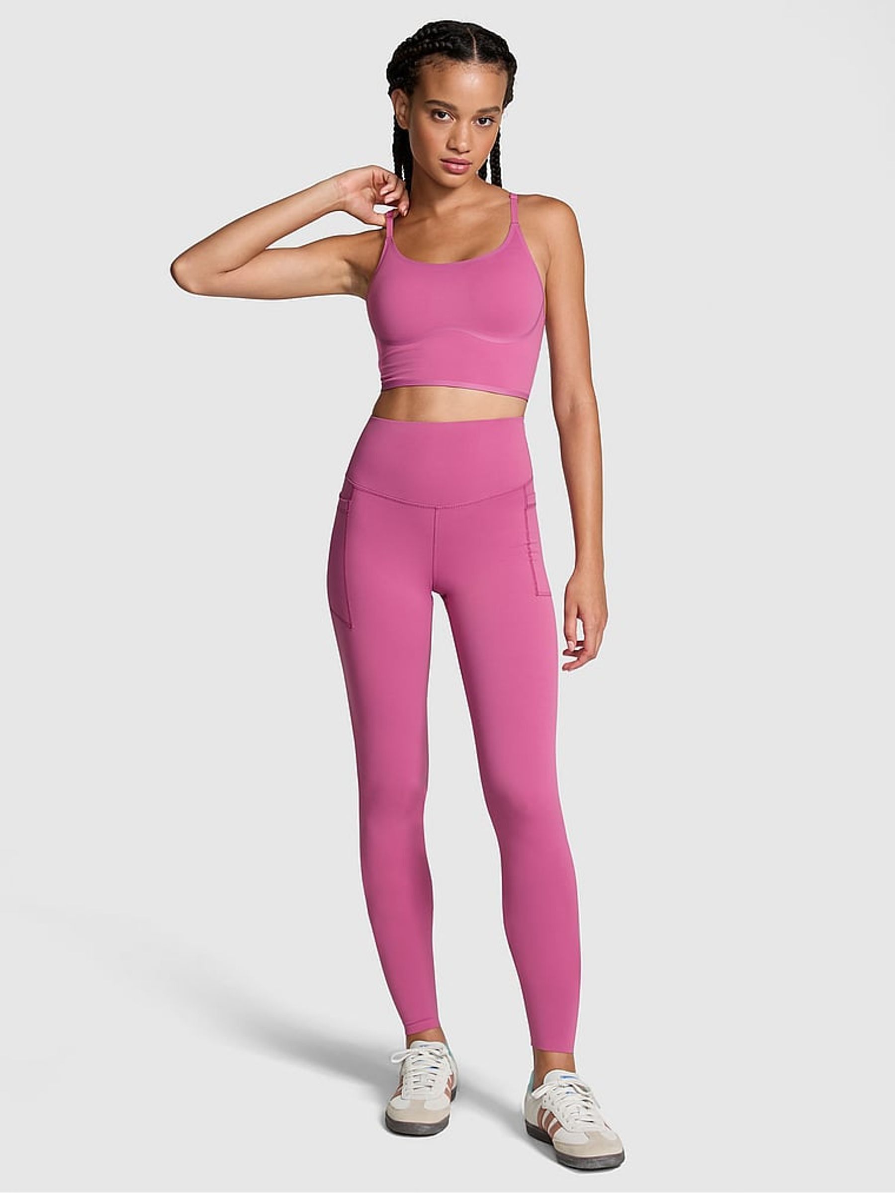 Pink Violet Relay Compression Leggings