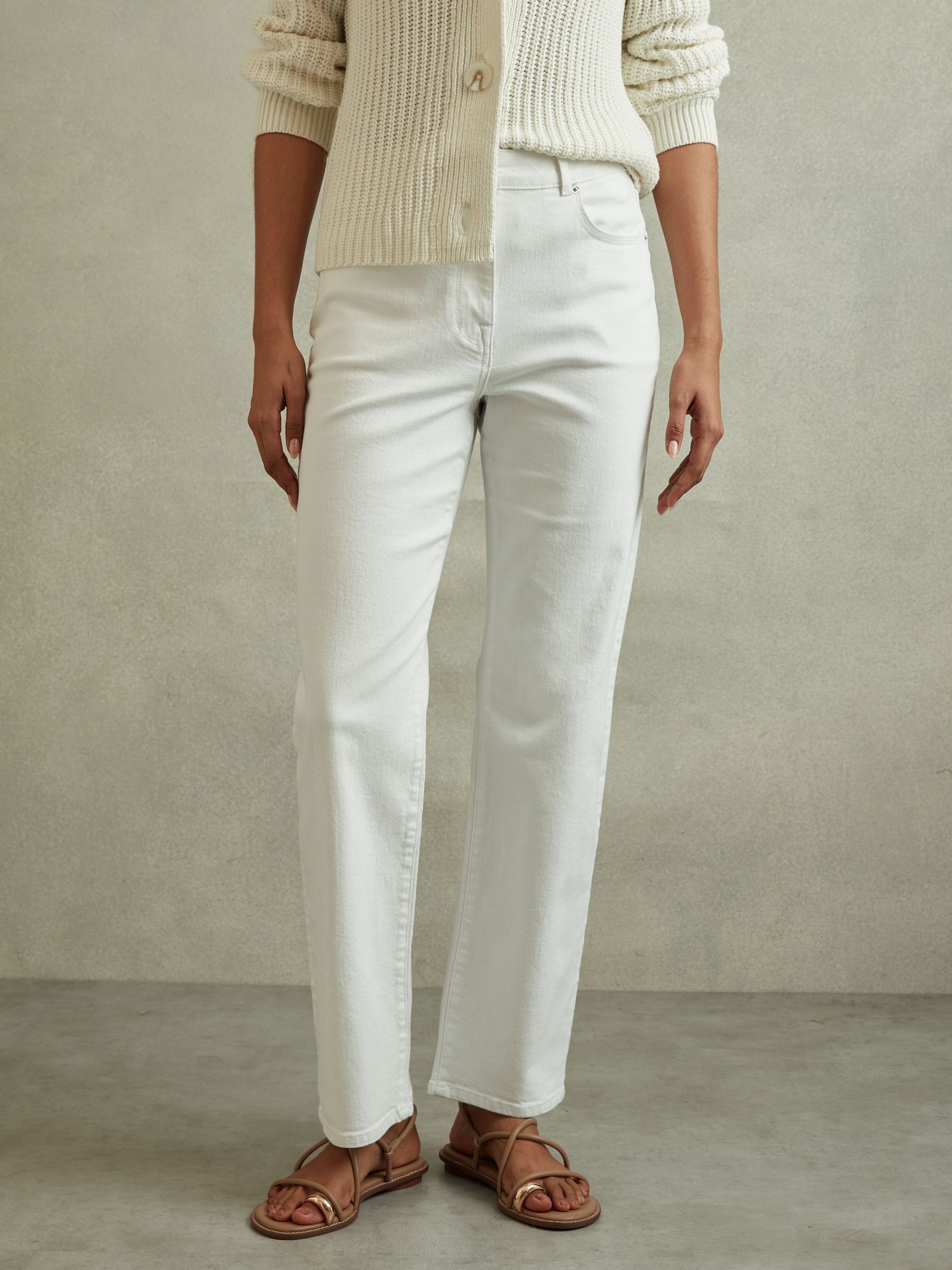 Petite white jeans clearance