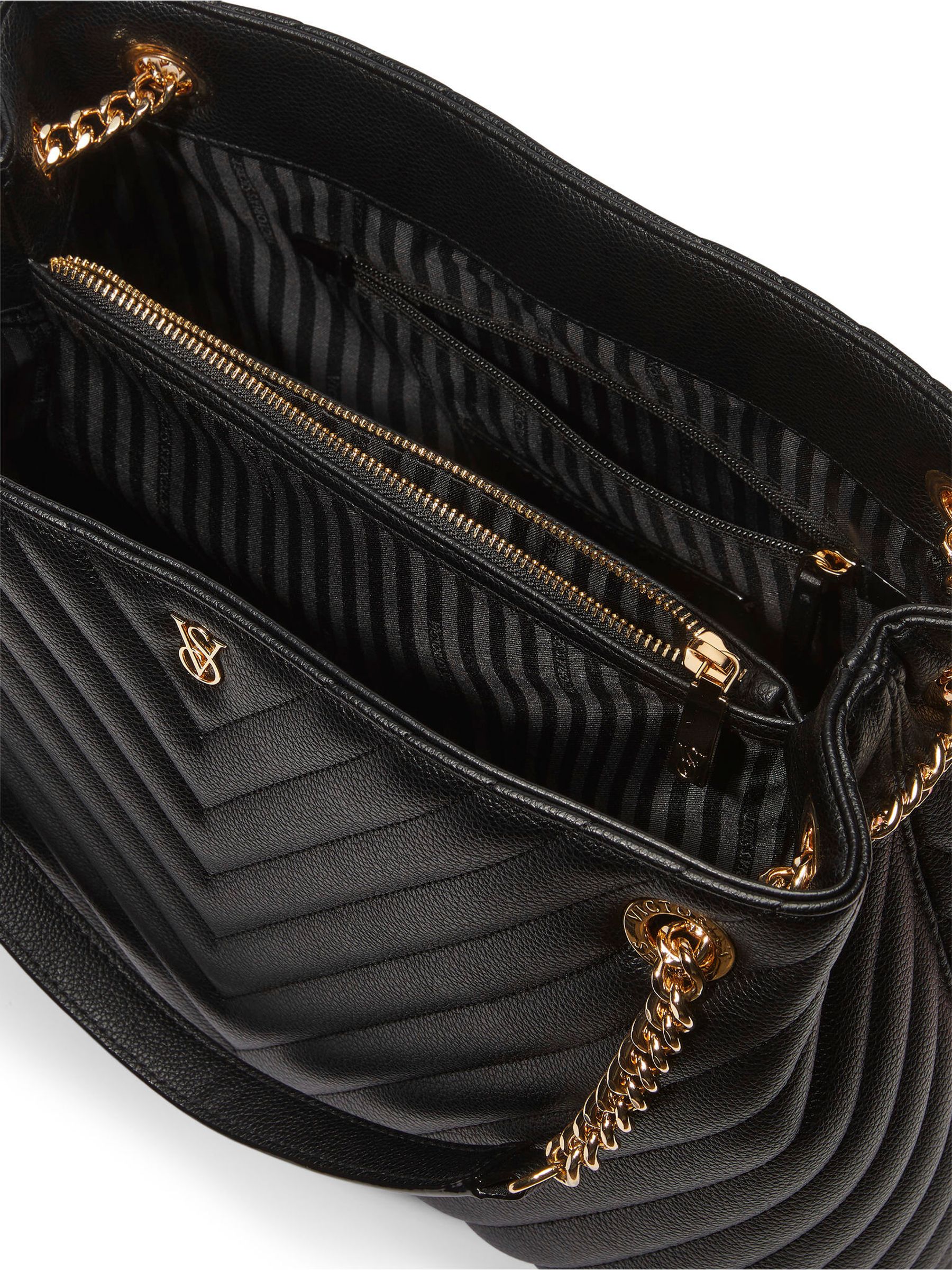 Victoria secret v quilt tote bag online