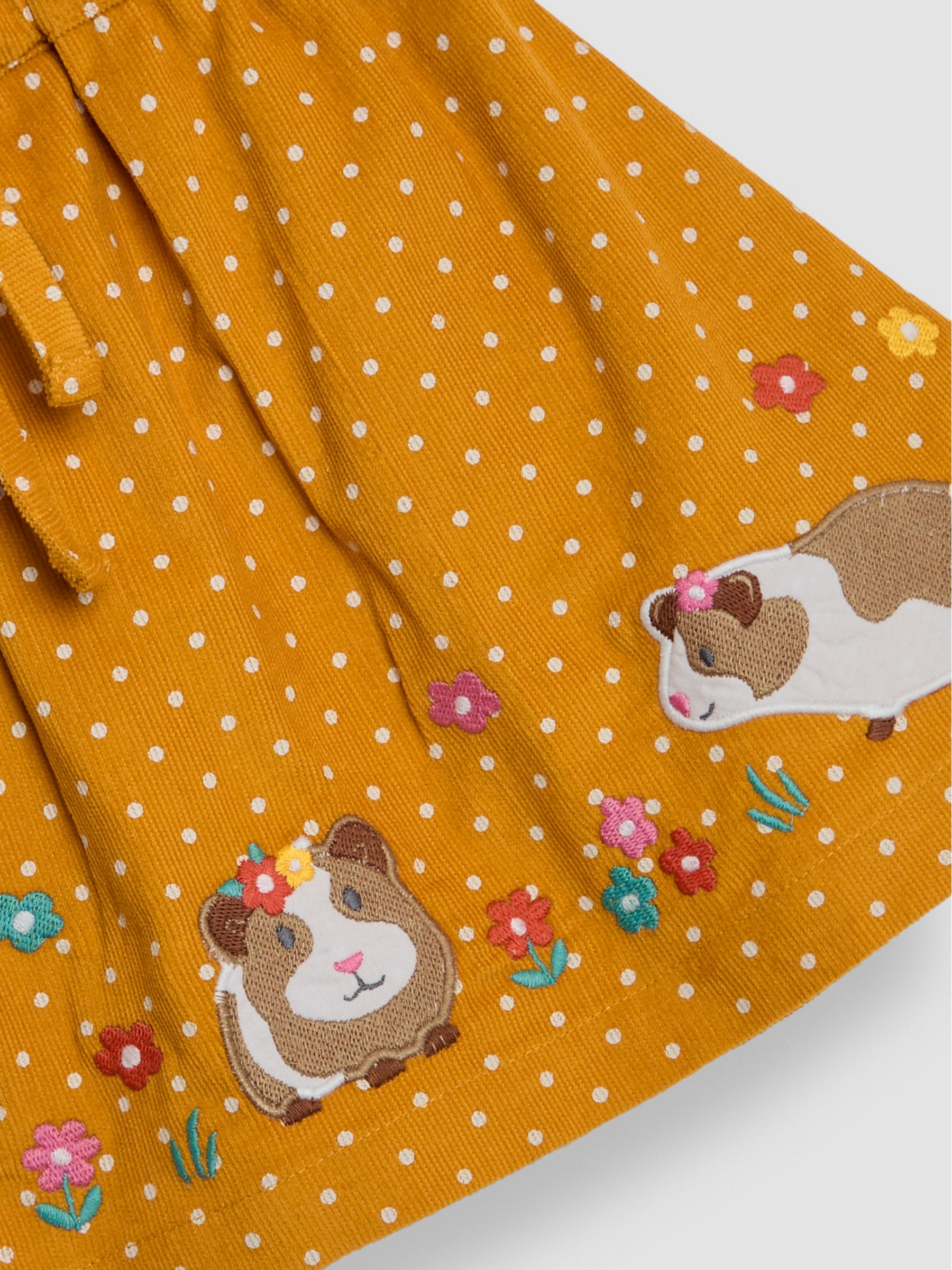 Buy JoJo Maman Bebe Mustard Guinea Pig Applique Cord Skirt from the JoJo Maman Bebe UK online shop