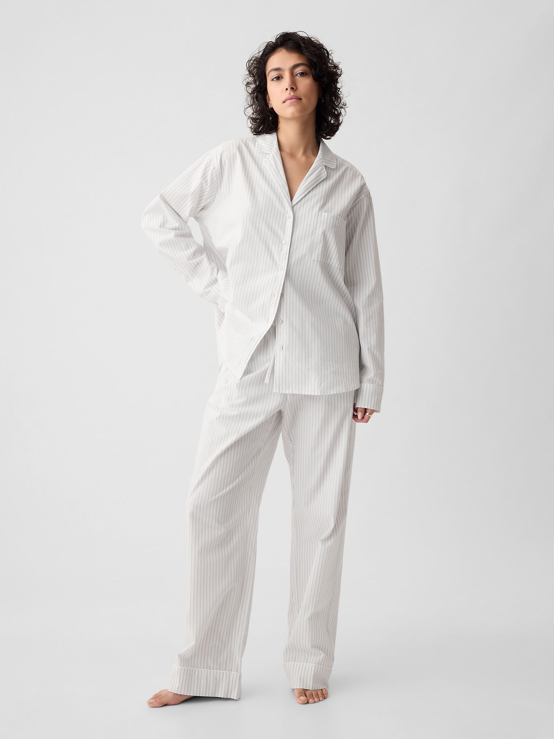 Poplin pyjama bottoms on sale