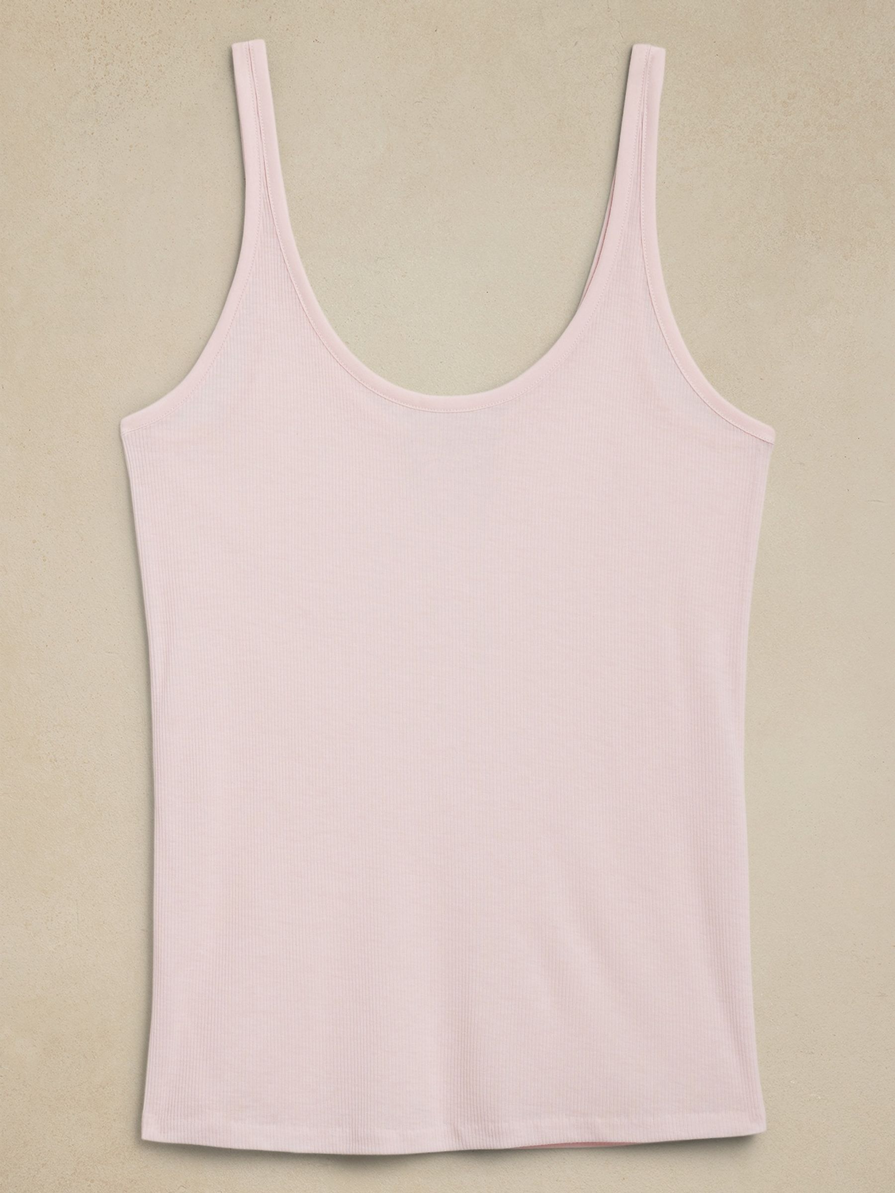 Buy Banana Republic Pink Sheer Ribbed Vest Top from the Gap online shop