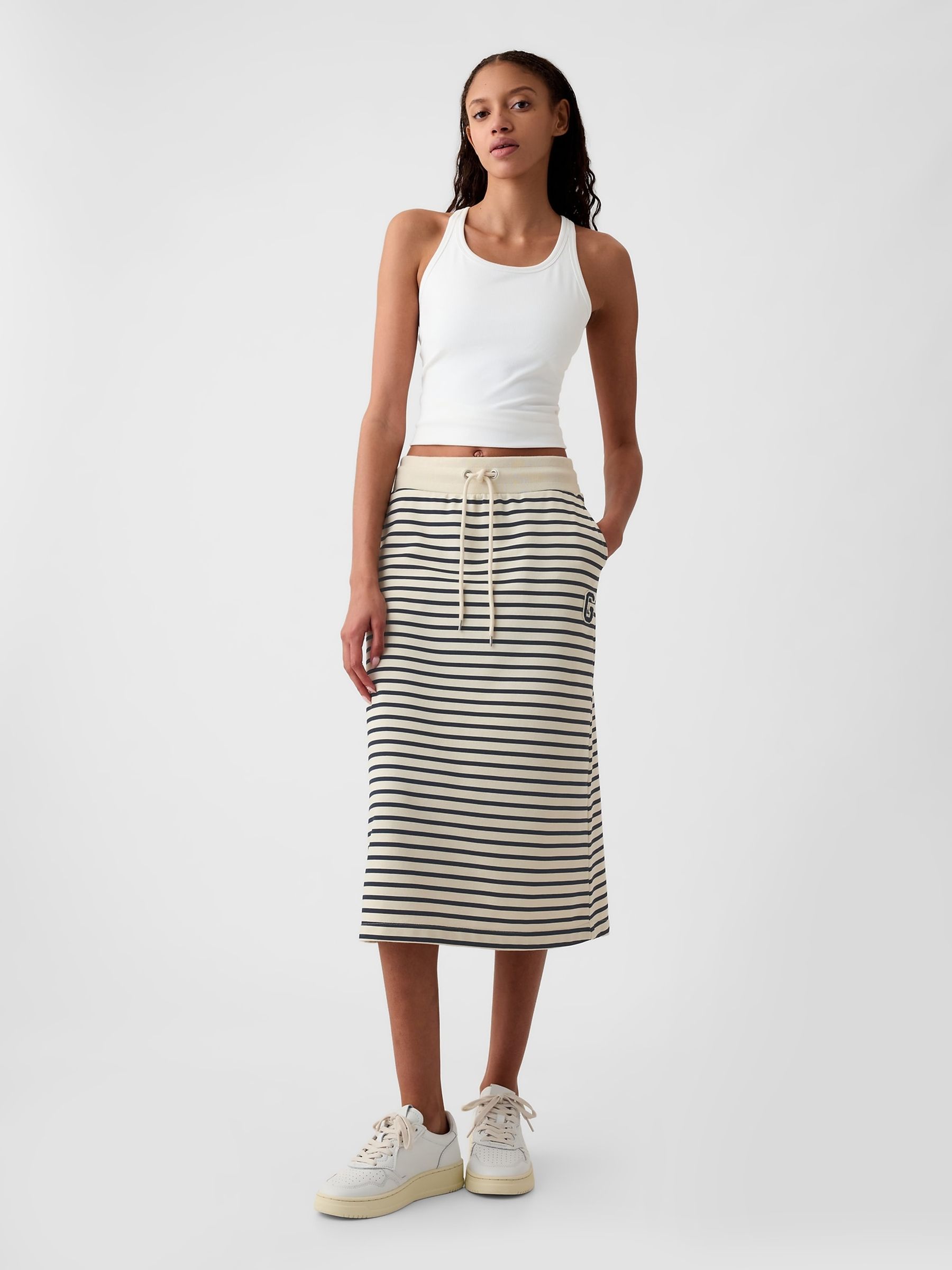 Sport stripe skirt cheap