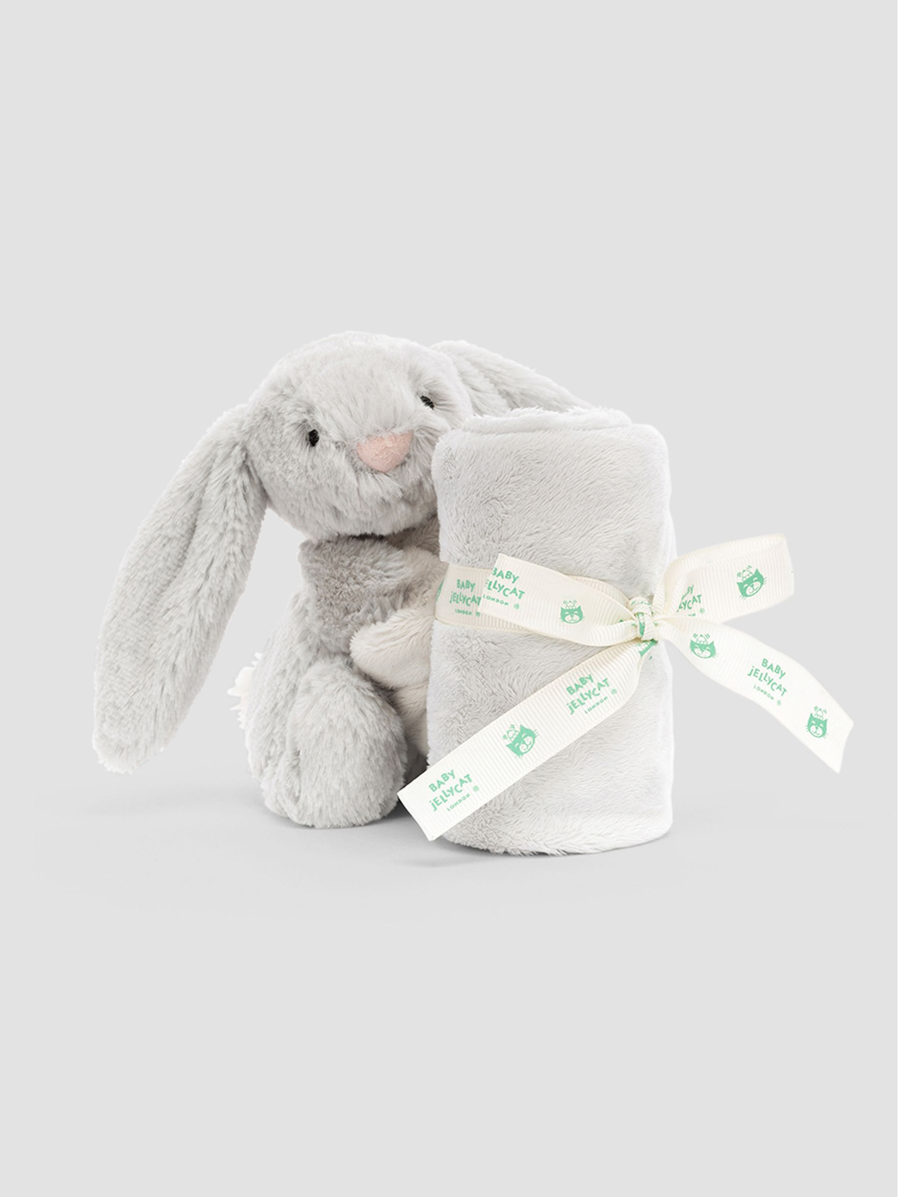 Light Grey Jellycat Bashful Bunny Soother JoJo Maman Bebe